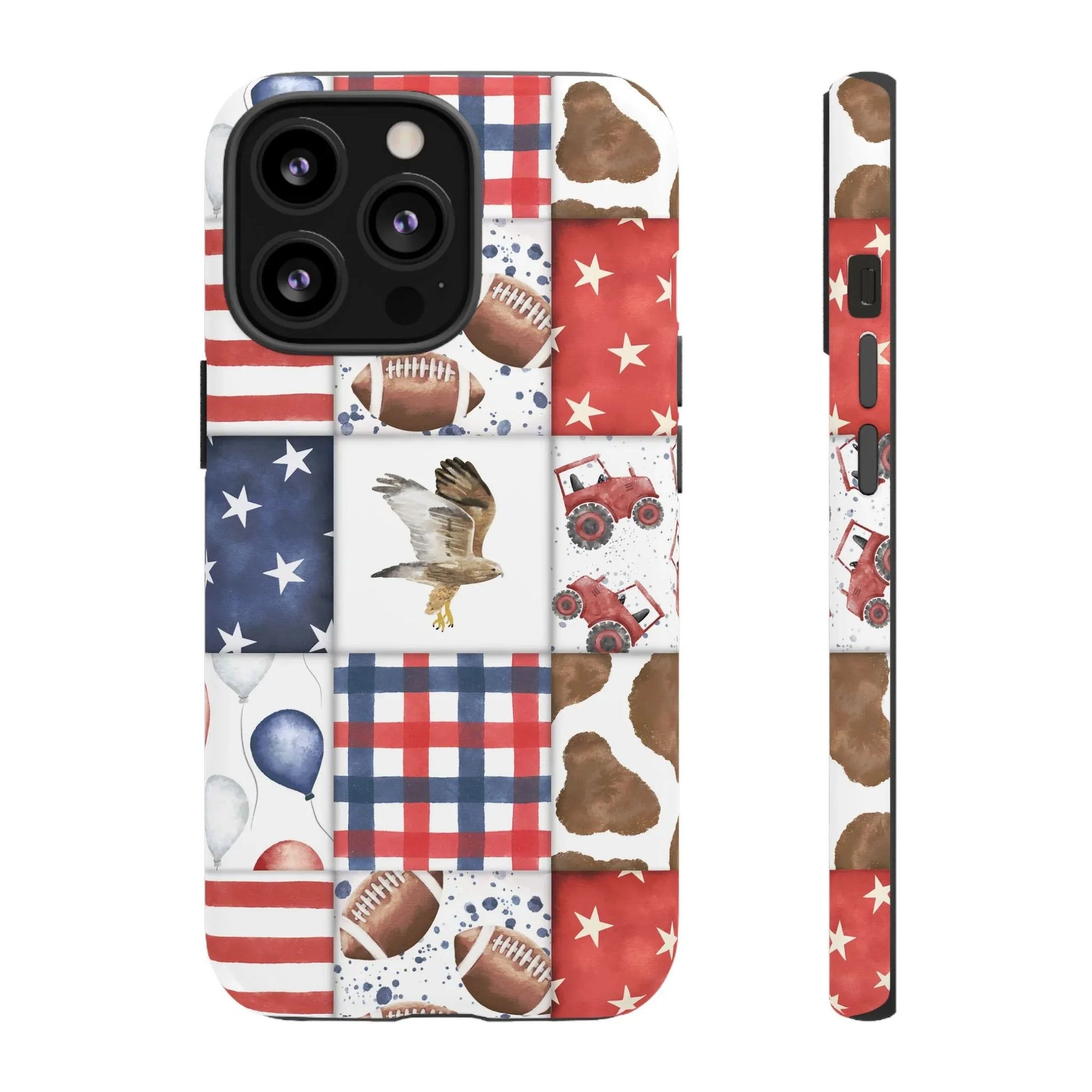 Patriot Patchwork iPhone Case - 13 Pro / Matte - Phone