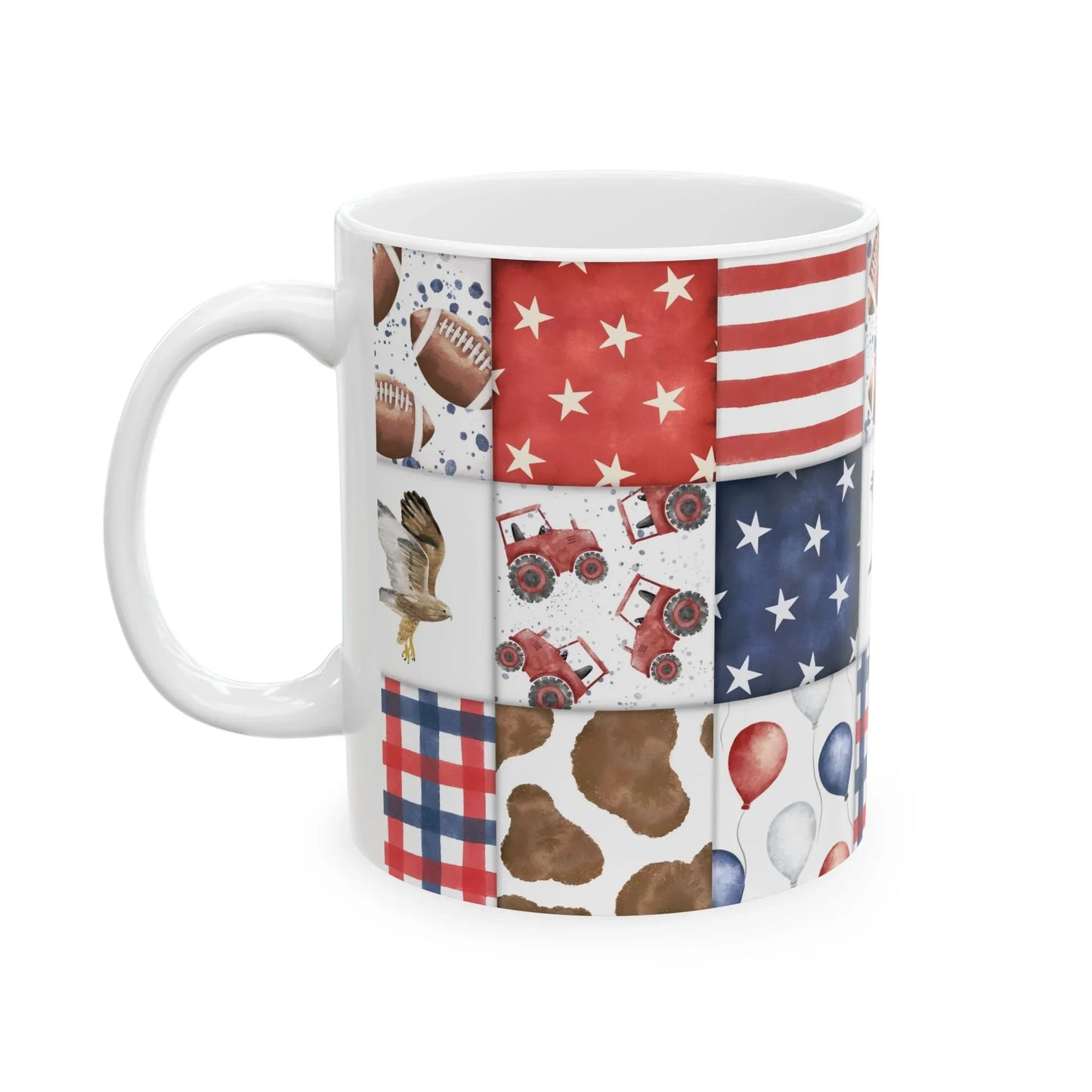 Patriot Patchwork Mug - 11oz