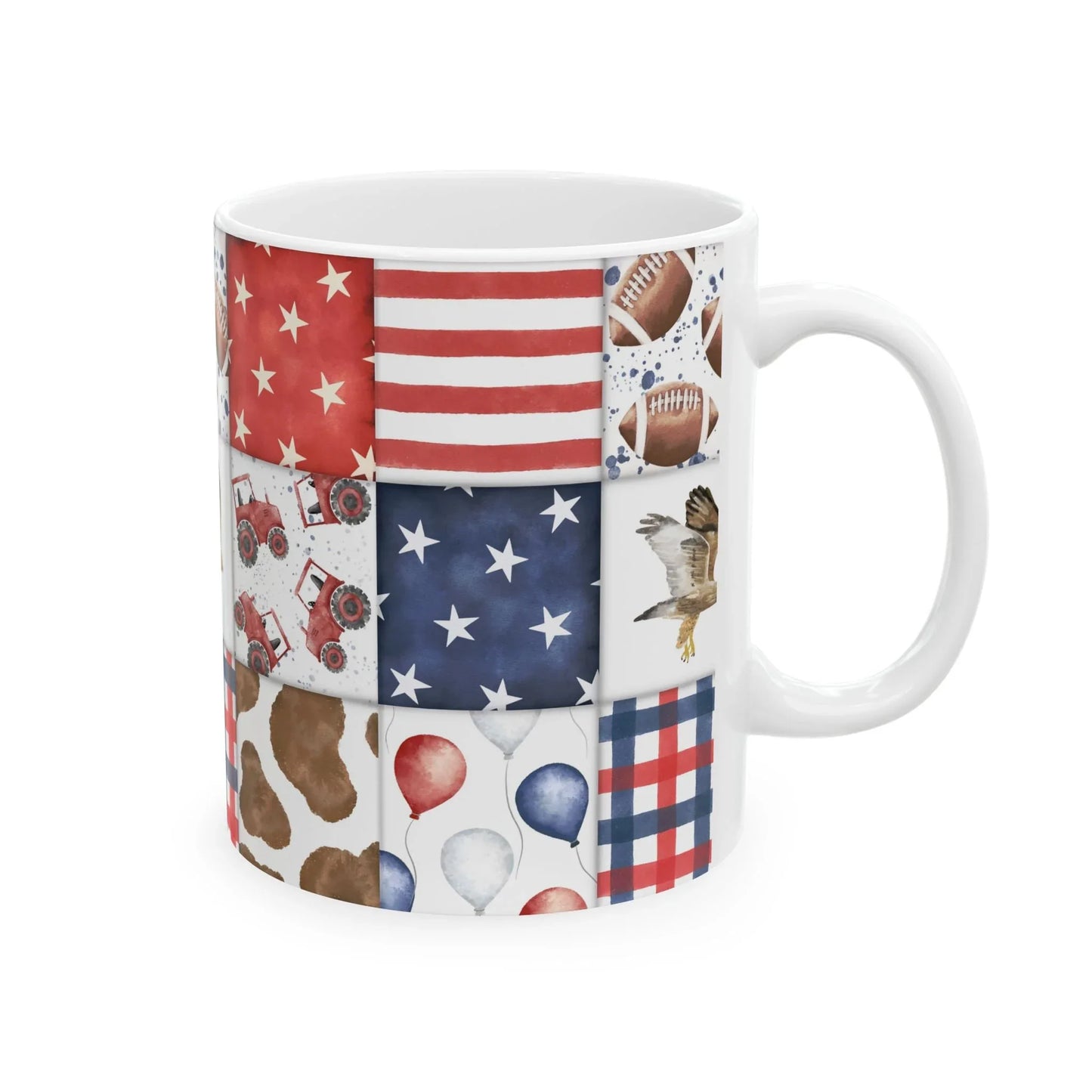 Patriot Patchwork Mug - 11oz