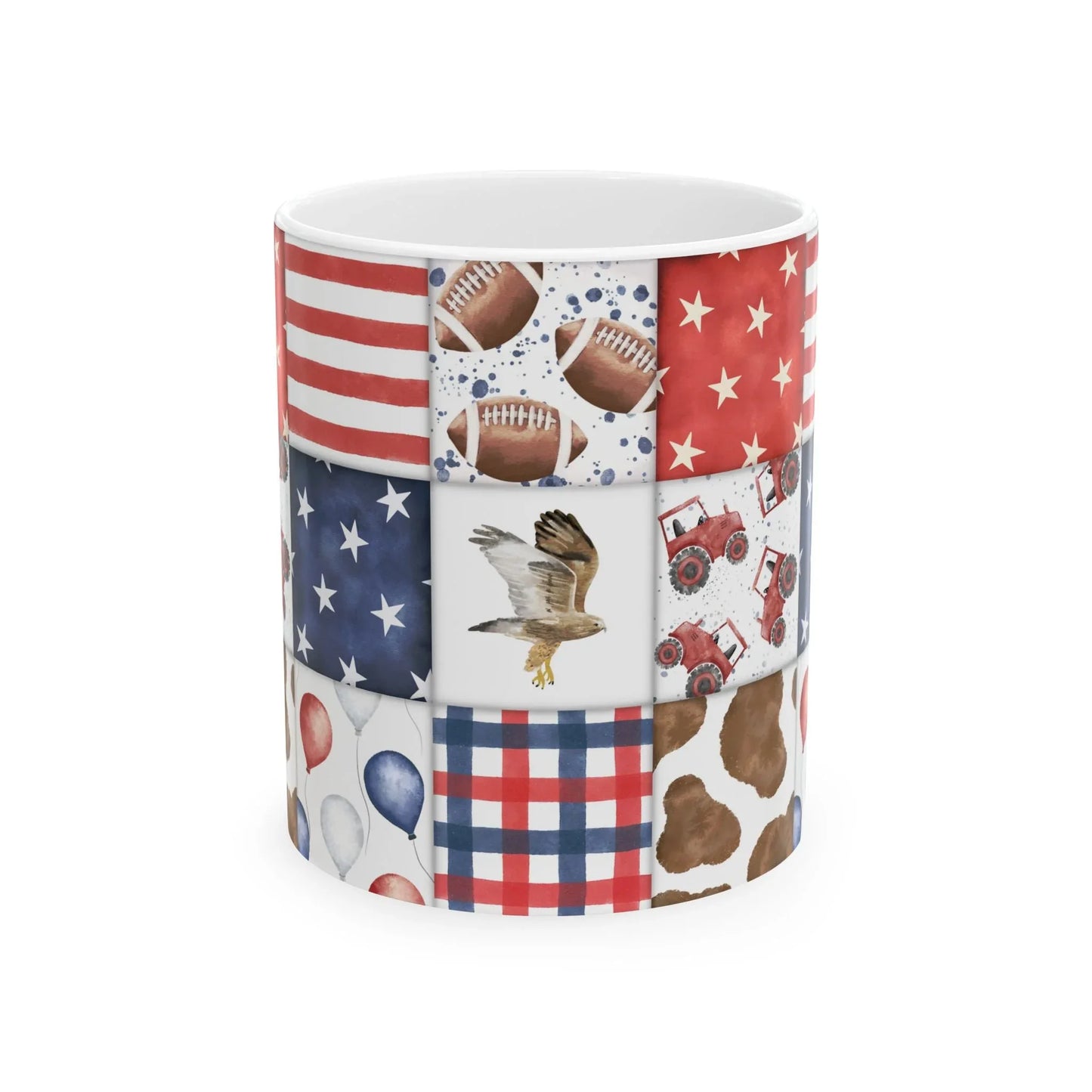 Patriot Patchwork Mug - 11oz