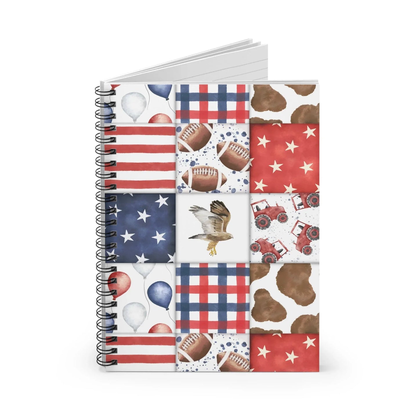 Patriot Patchwork Notebook - One Size - Paper products