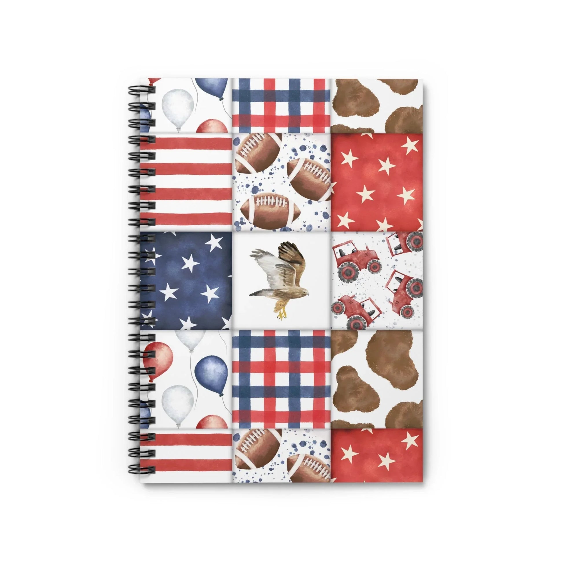 Patriot Patchwork Notebook - One Size - Paper products