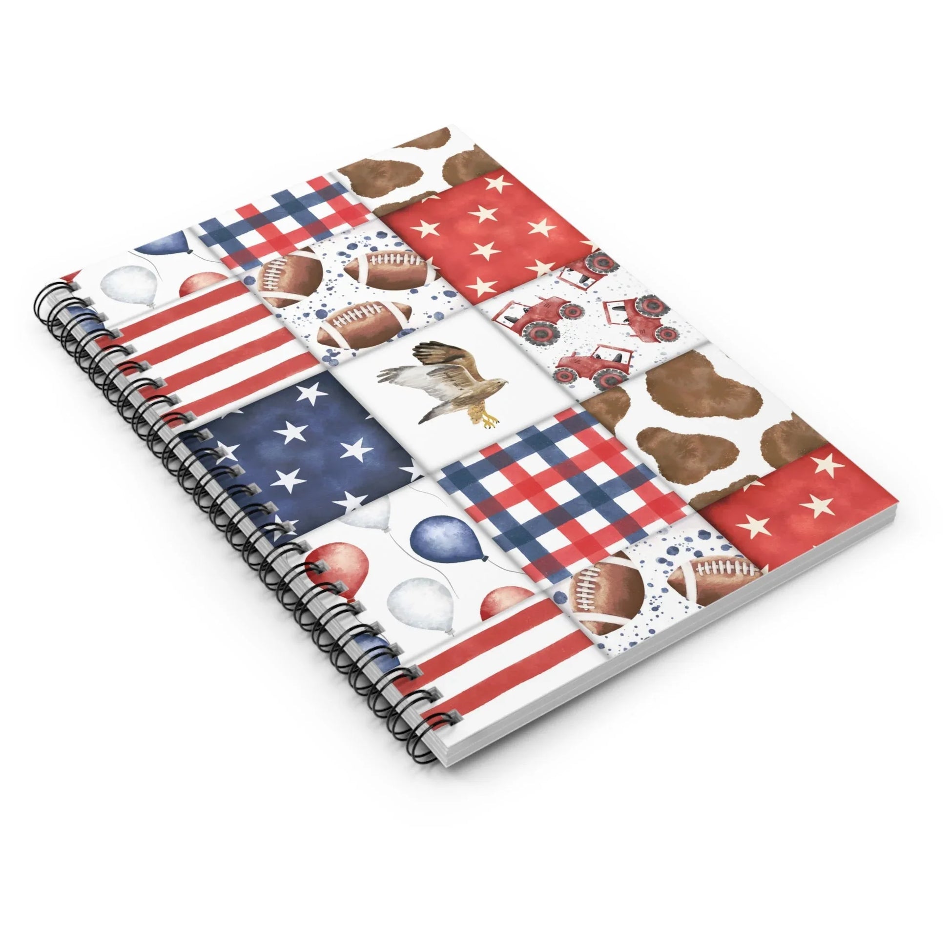 Patriot Patchwork Notebook - One Size - Paper products
