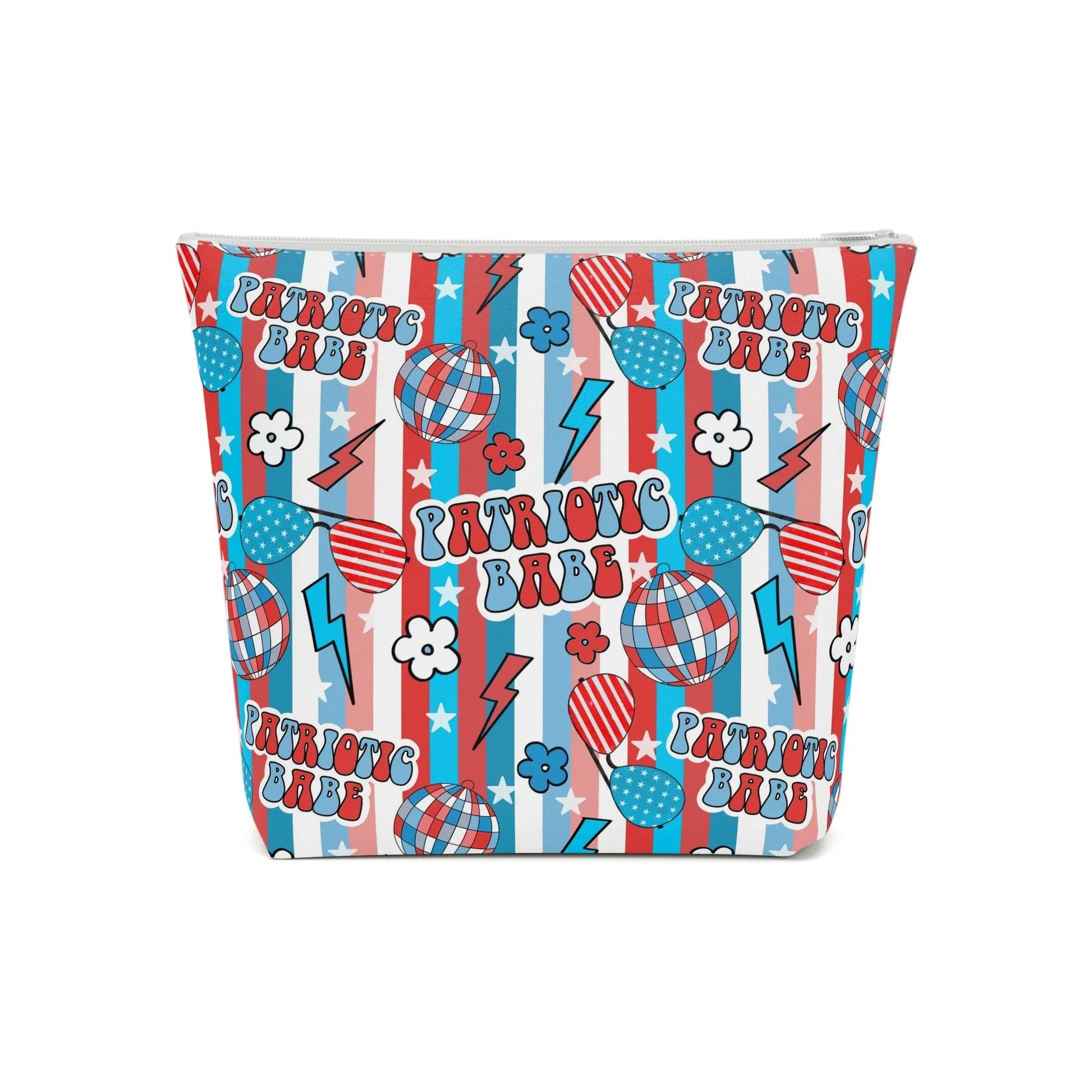 Patriotic Babe Cosmetic Bag - 7.1’’ × 5.9’’ - Bags