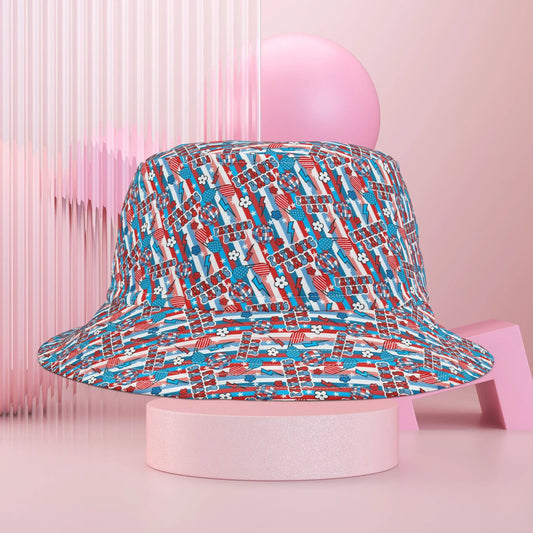 Patriotic Babe Custom Bucket Hat - Small / White stitching - Hats