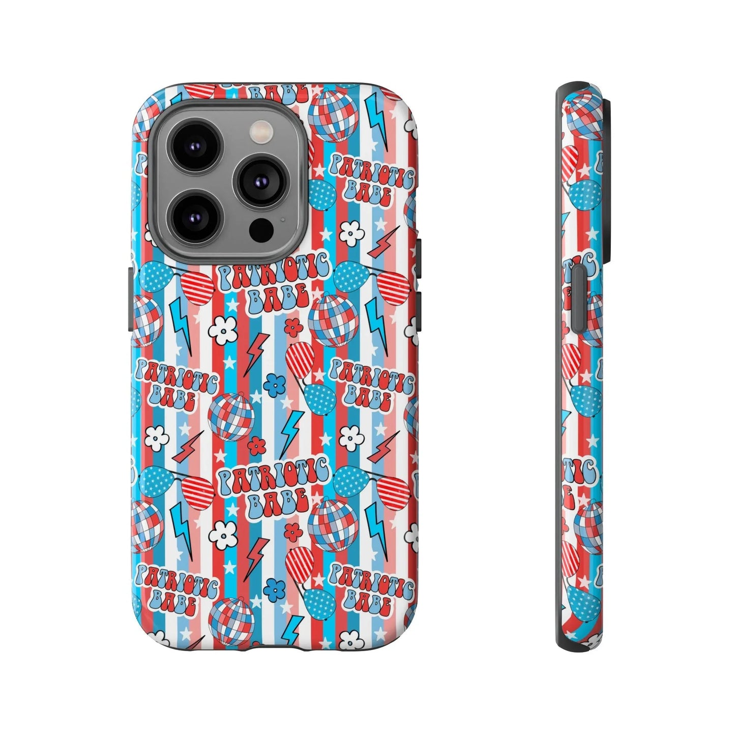 Patriotic Babe iPhone Case - 14 Pro / Glossy - Phone
