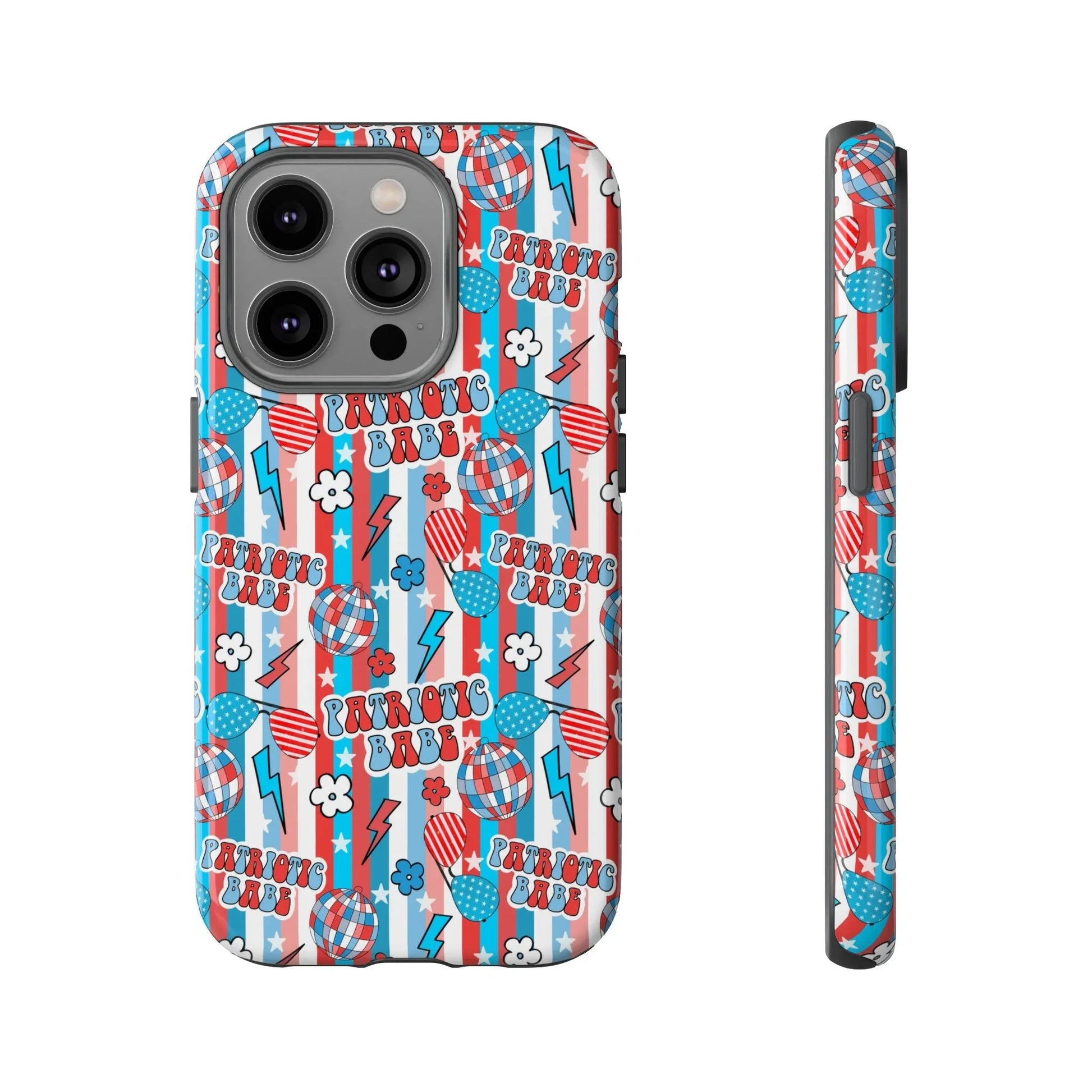 Patriotic Babe iPhone Case - 14 Pro / Glossy - Phone