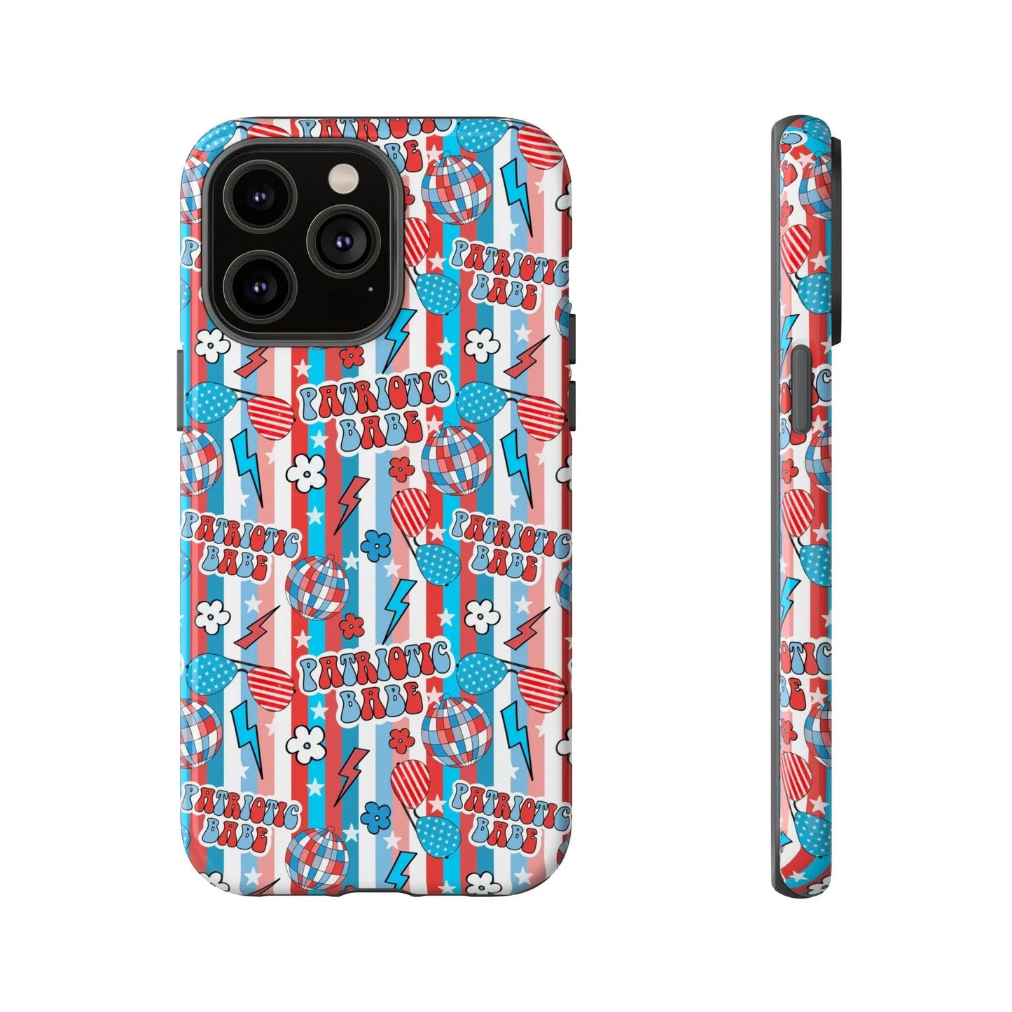Patriotic Babe iPhone Case - 14 Pro Max / Glossy - Phone