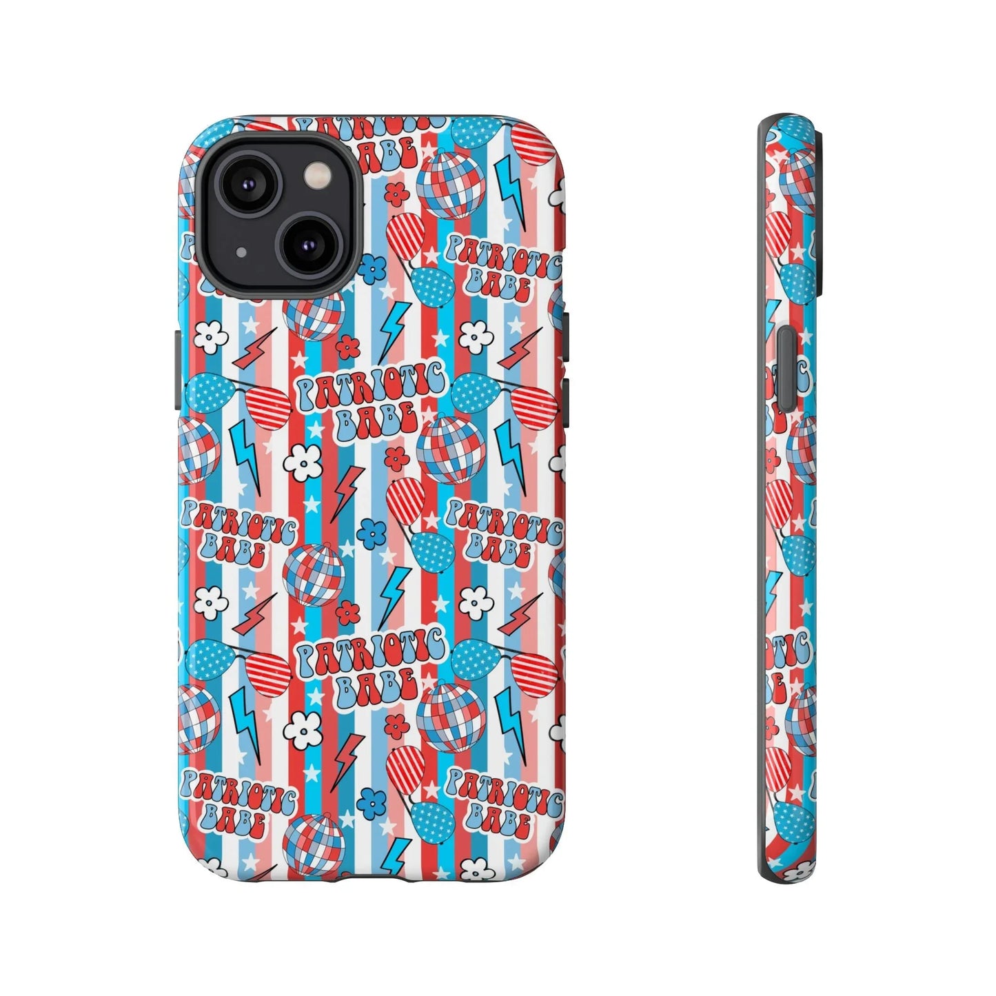 Patriotic Babe iPhone Case - 14 Plus / Glossy - Phone