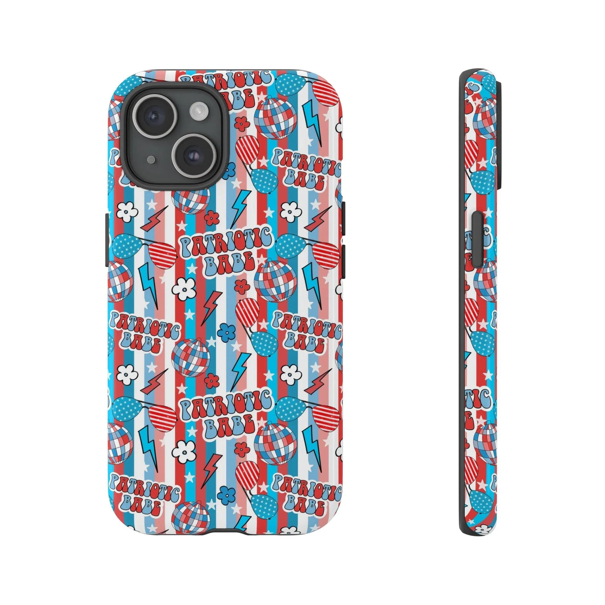 Patriotic Babe iPhone Case - 15 / Glossy - Phone