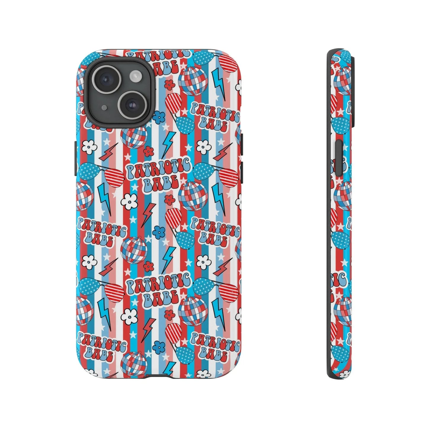 Patriotic Babe iPhone Case - 15 Plus / Glossy - Phone