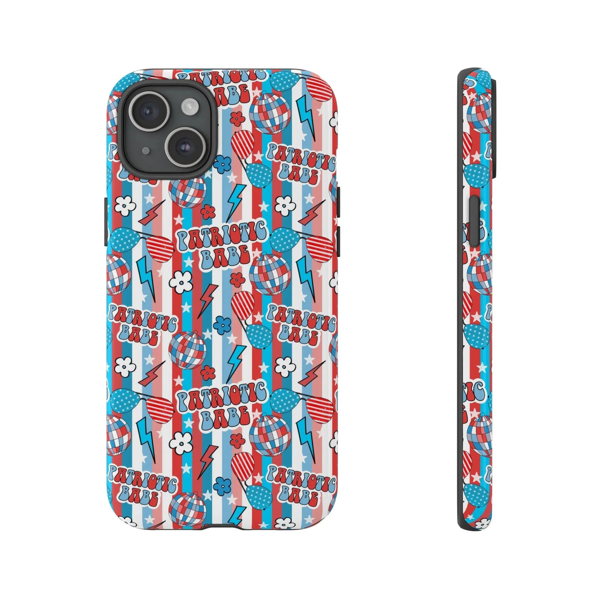 Patriotic Babe iPhone Case - 15 Plus / Glossy - Phone
