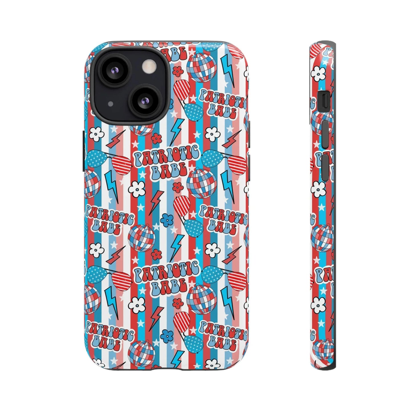 Patriotic Babe iPhone Case - 13 Mini / Glossy - Phone