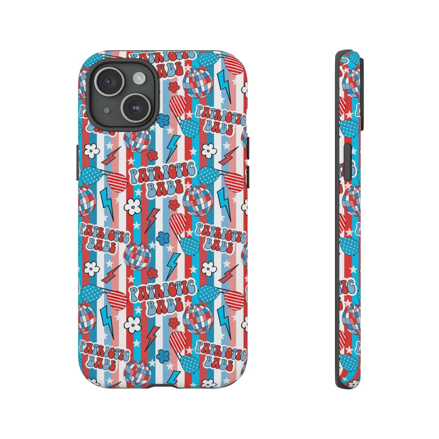 Patriotic Babe iPhone Case - 15 Plus / Matte - Phone