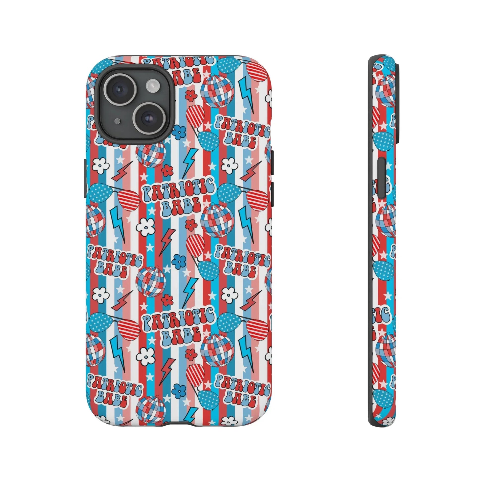 Patriotic Babe iPhone Case - 15 Plus / Matte - Phone