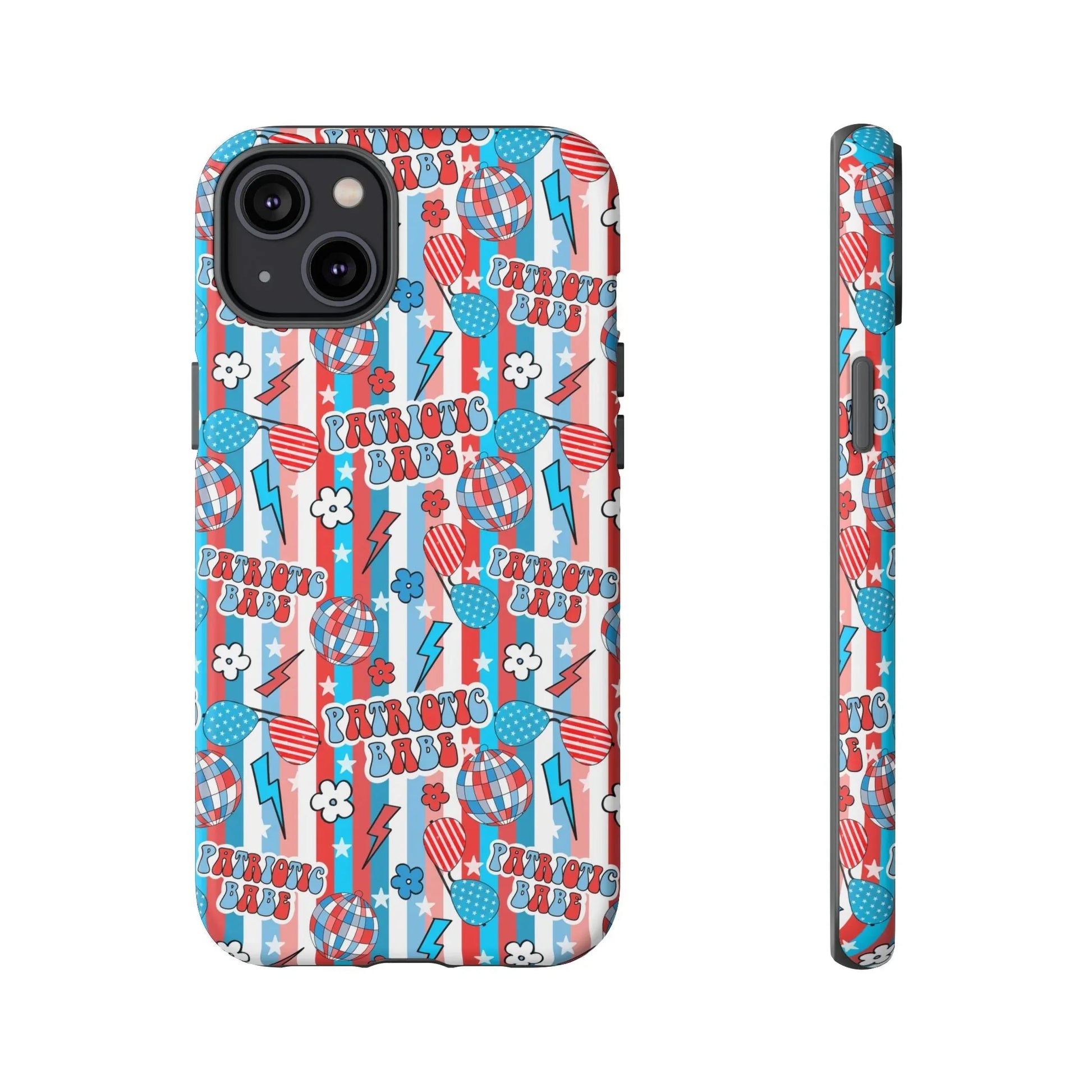 Patriotic Babe iPhone Case - 14 Plus / Matte - Phone