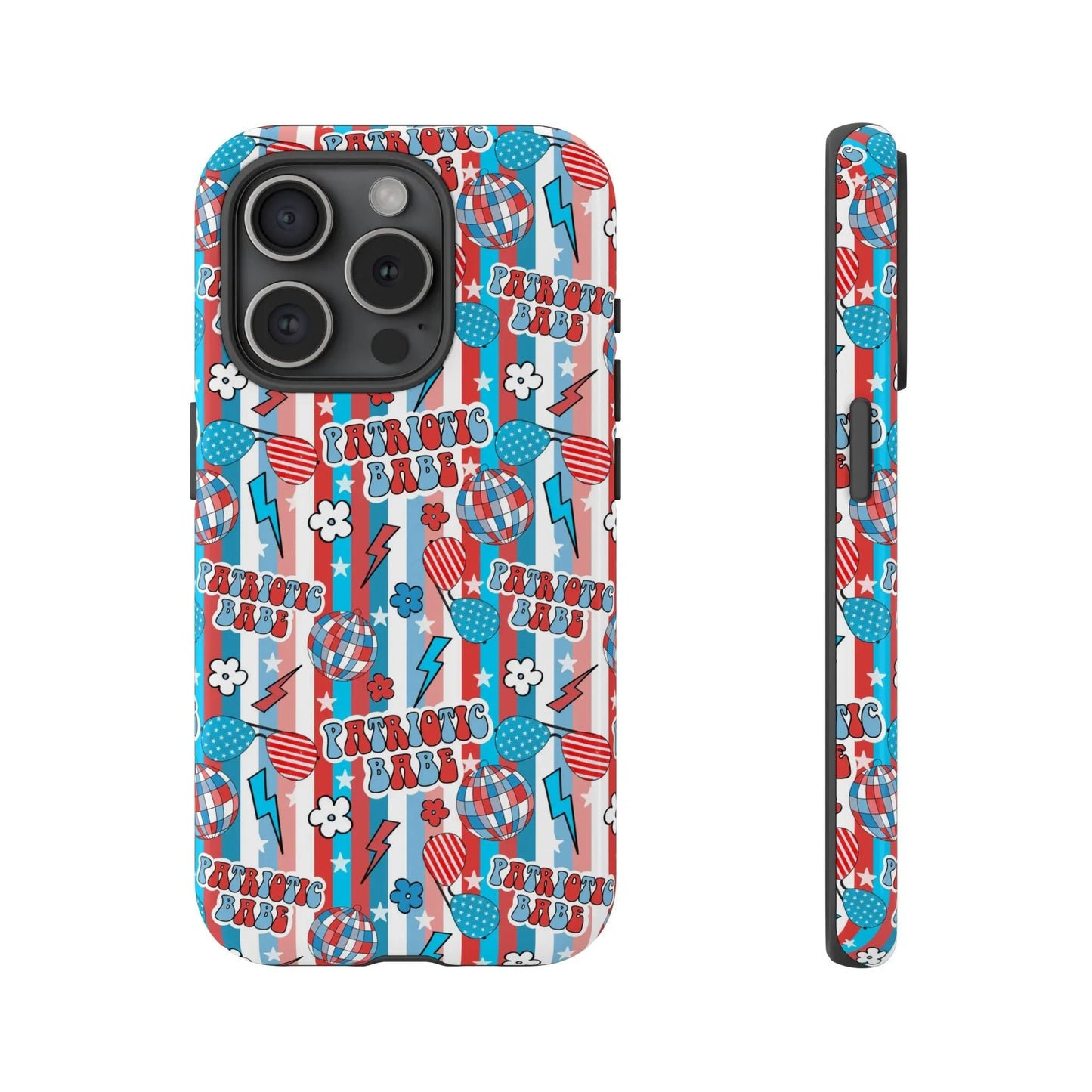 Patriotic Babe iPhone Case - 15 Pro / Glossy - Phone