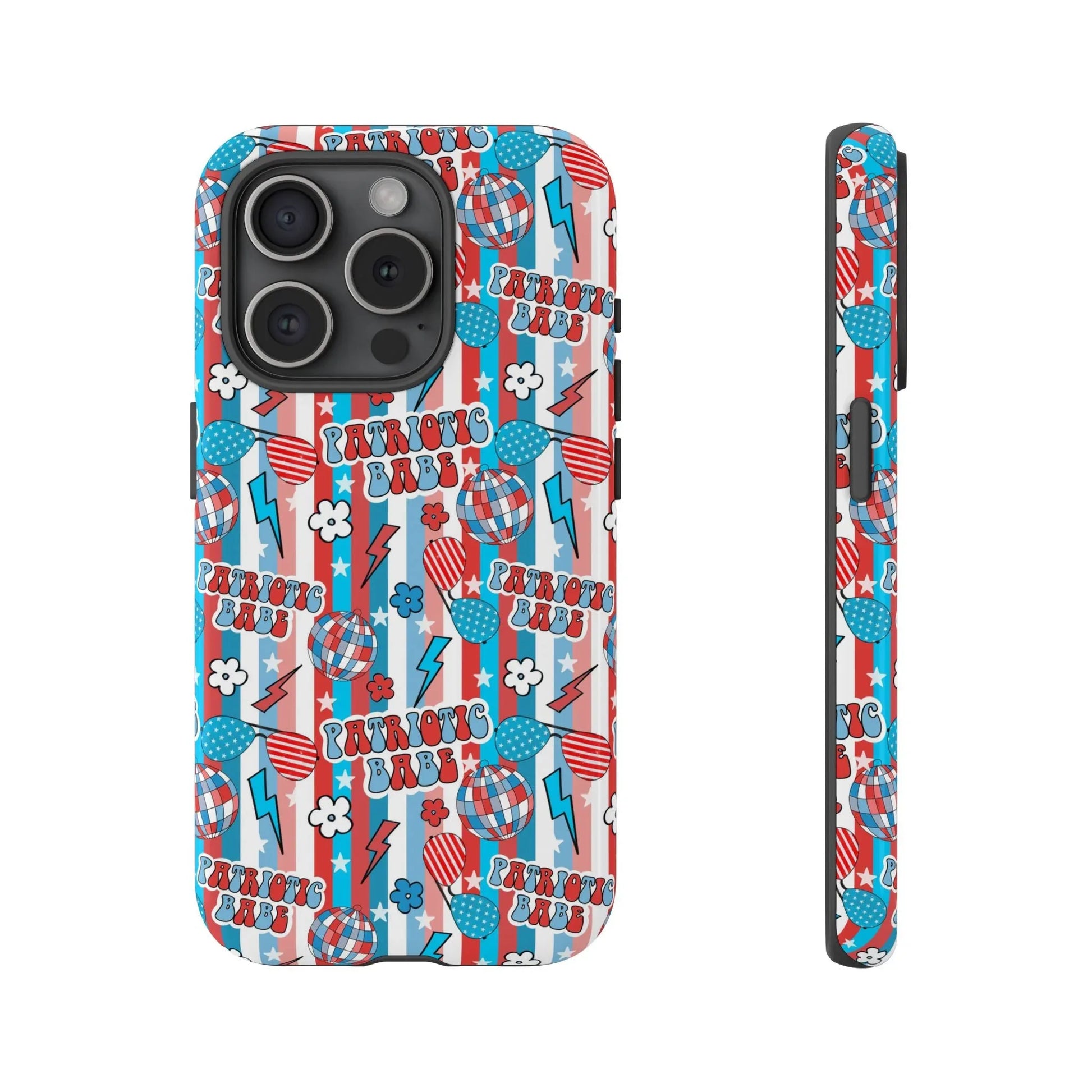 Patriotic Babe iPhone Case - 15 Pro / Glossy - Phone