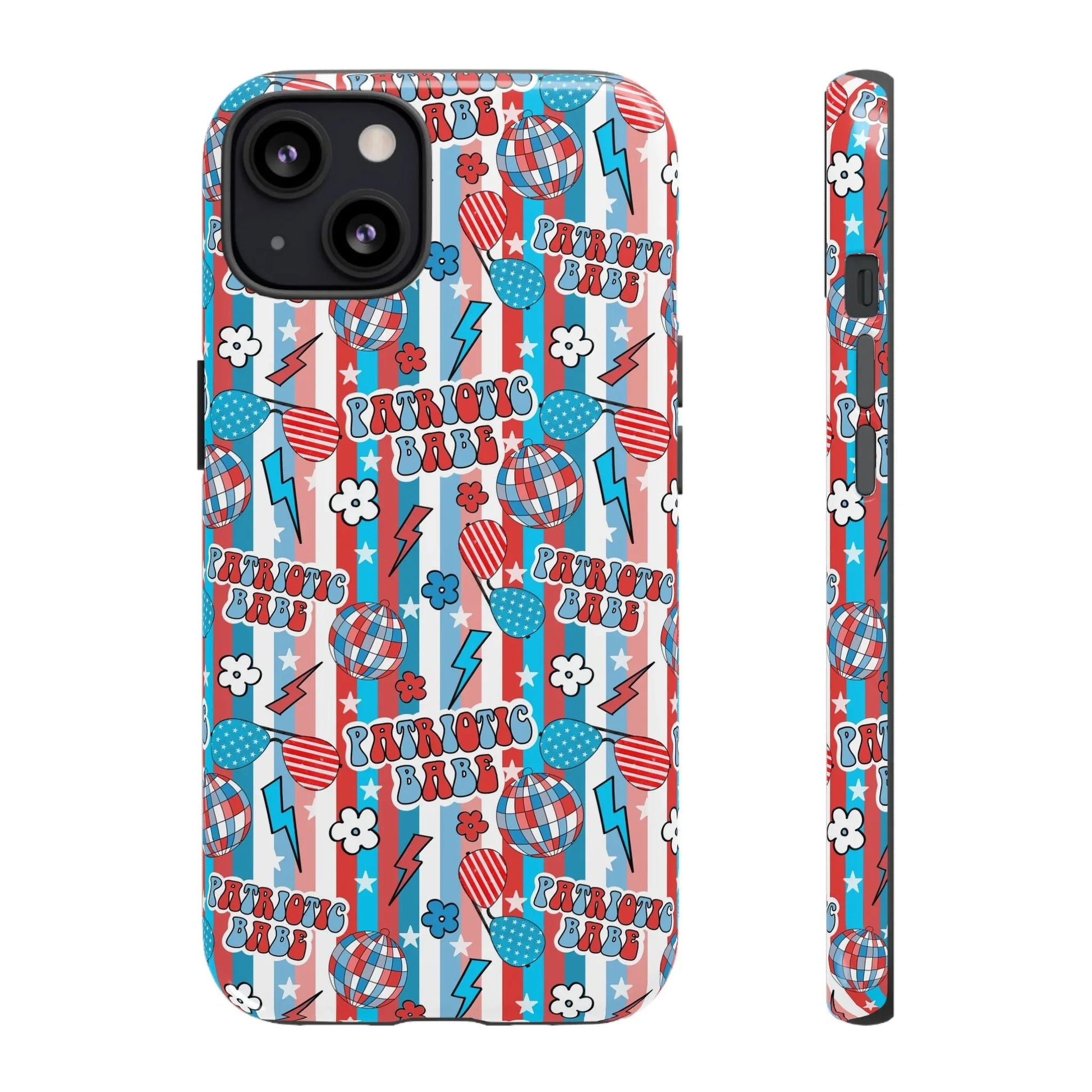 Patriotic Babe iPhone Case - 13 / Glossy - Phone