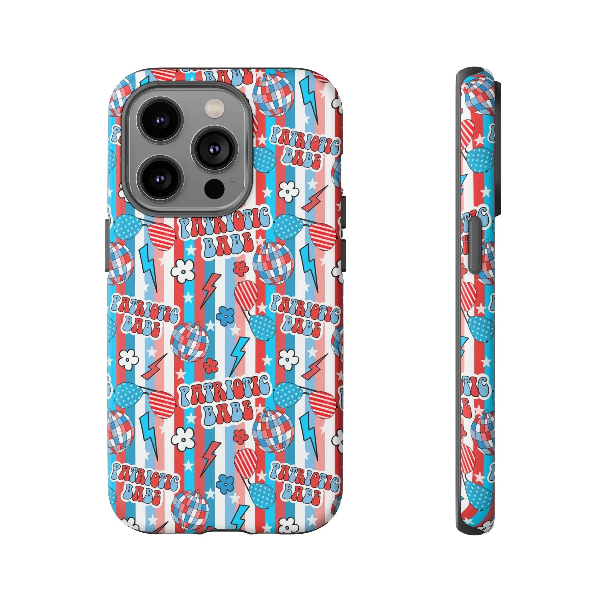 Patriotic Babe iPhone Case - 14 Pro / Matte - Phone