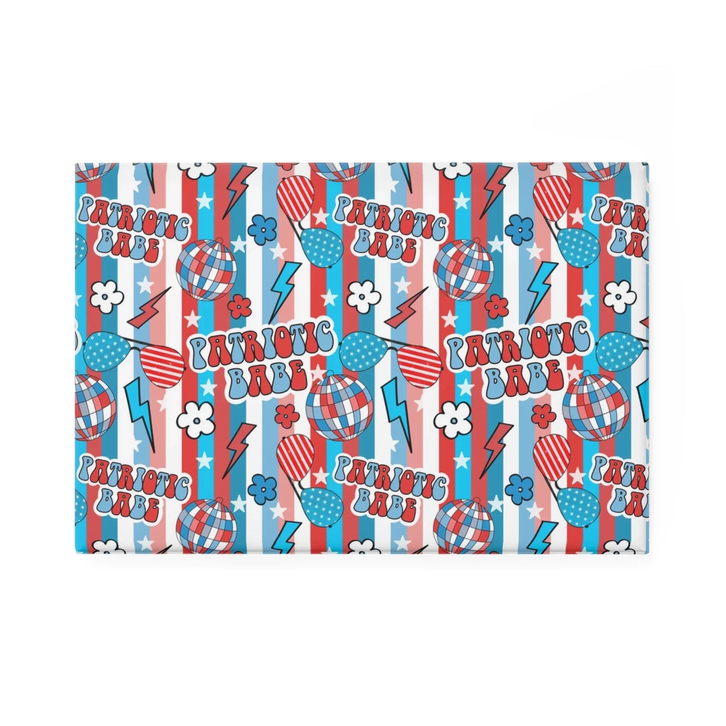 Patriotic Babe Magnet - 1 pc / 2’’ x 3’’ / Rectangle - Home Decor