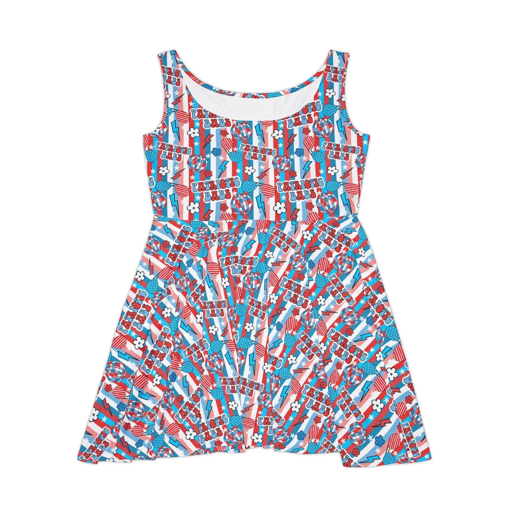 Patriotic Babe Skater Dress - XS - All Over Prints