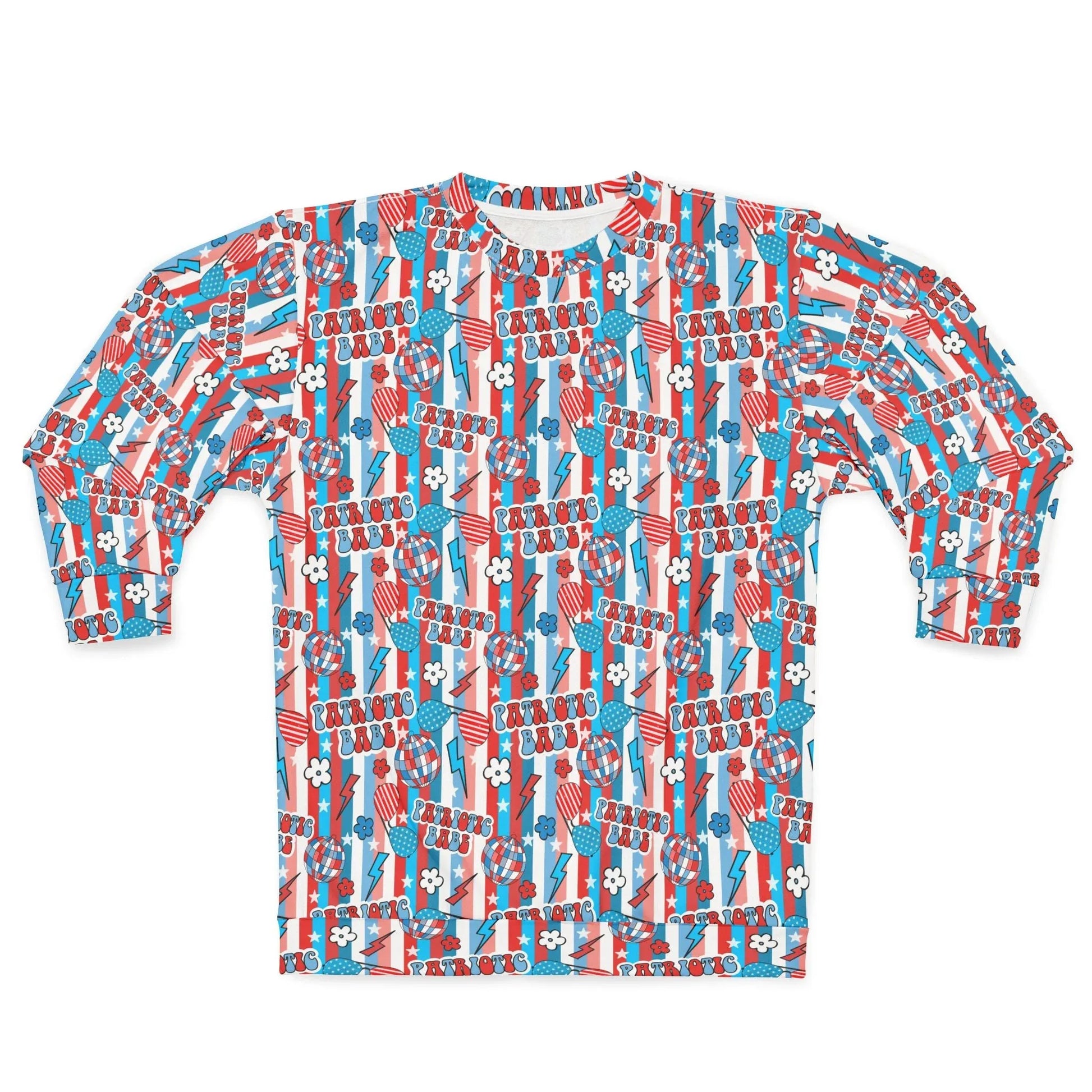 Patriotic Babe Spirit Sweatshirt - XS - All Over Prints