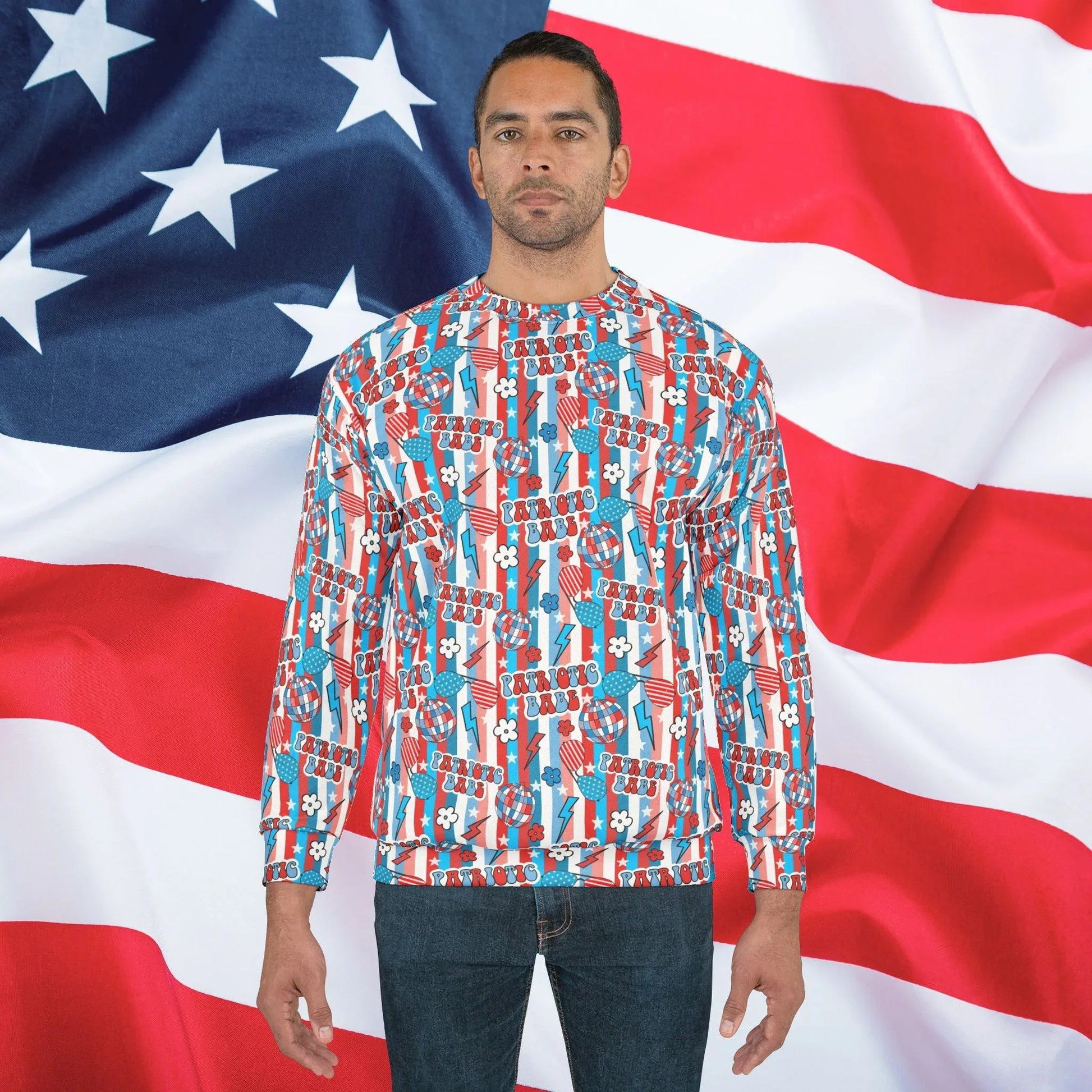 Patriotic Babe Spirit Sweatshirt - All Over Prints