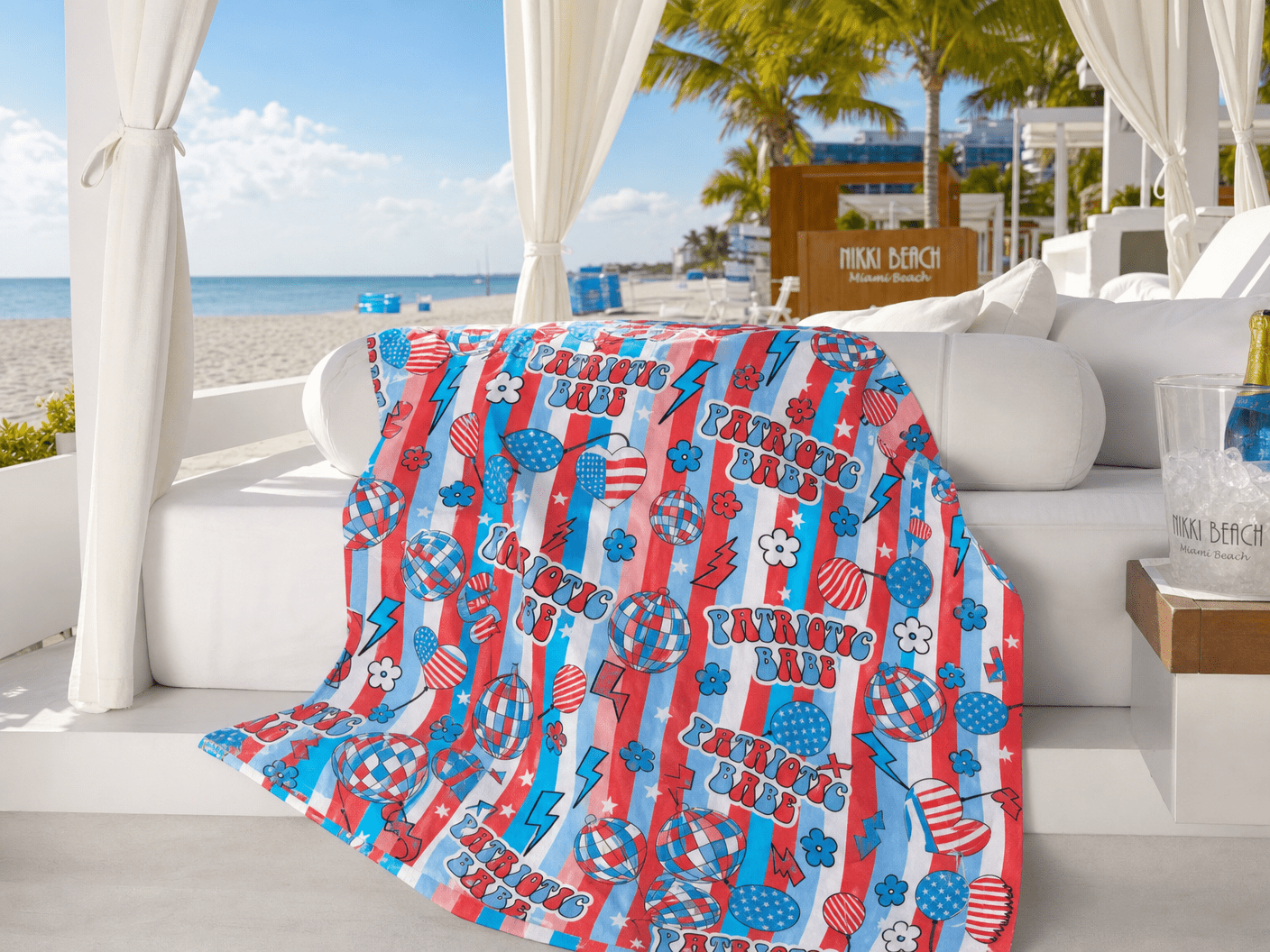 Patriotic Babe Towel – RELLE Fashion & Lifestyle – Product Image
