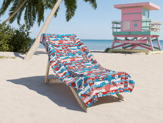 Patriotic Babe Towel – RELLE Fashion & Lifestyle – Product Image