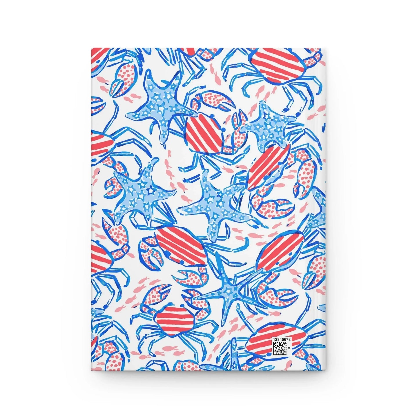 Patriotic Crab & Seashell Hardcover Journal - Paper products