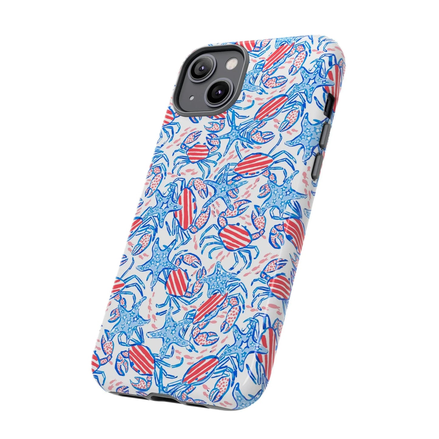 Patriotic Crab & Seashell iPhone Case - Phone