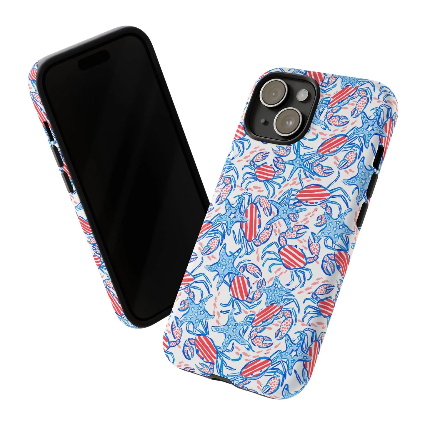 Patriotic Crab & Seashell iPhone Case - Phone
