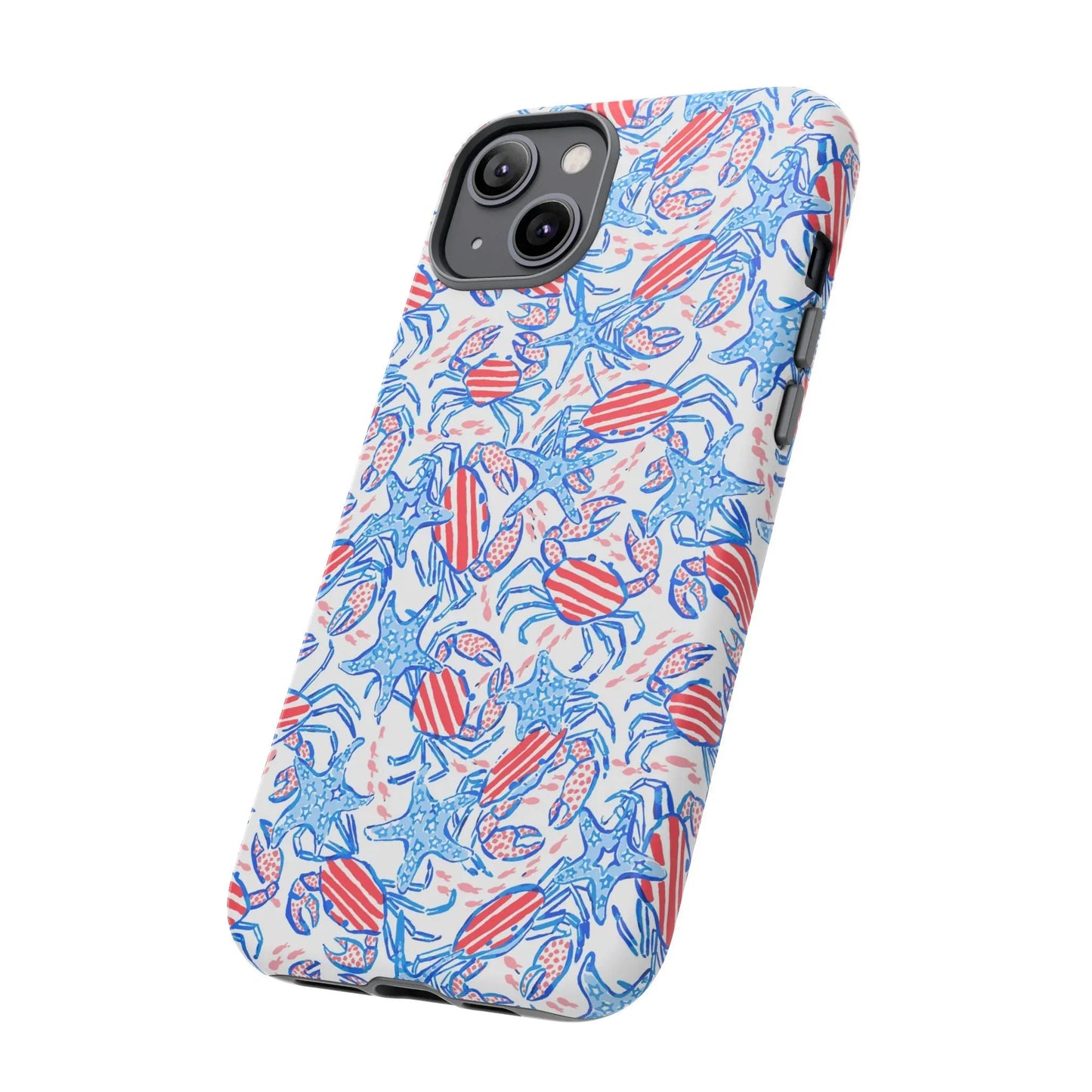 Patriotic Crab & Seashell iPhone Case - Phone