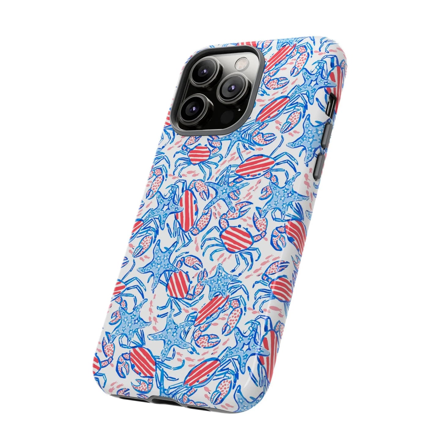 Patriotic Crab & Seashell iPhone Case - Phone