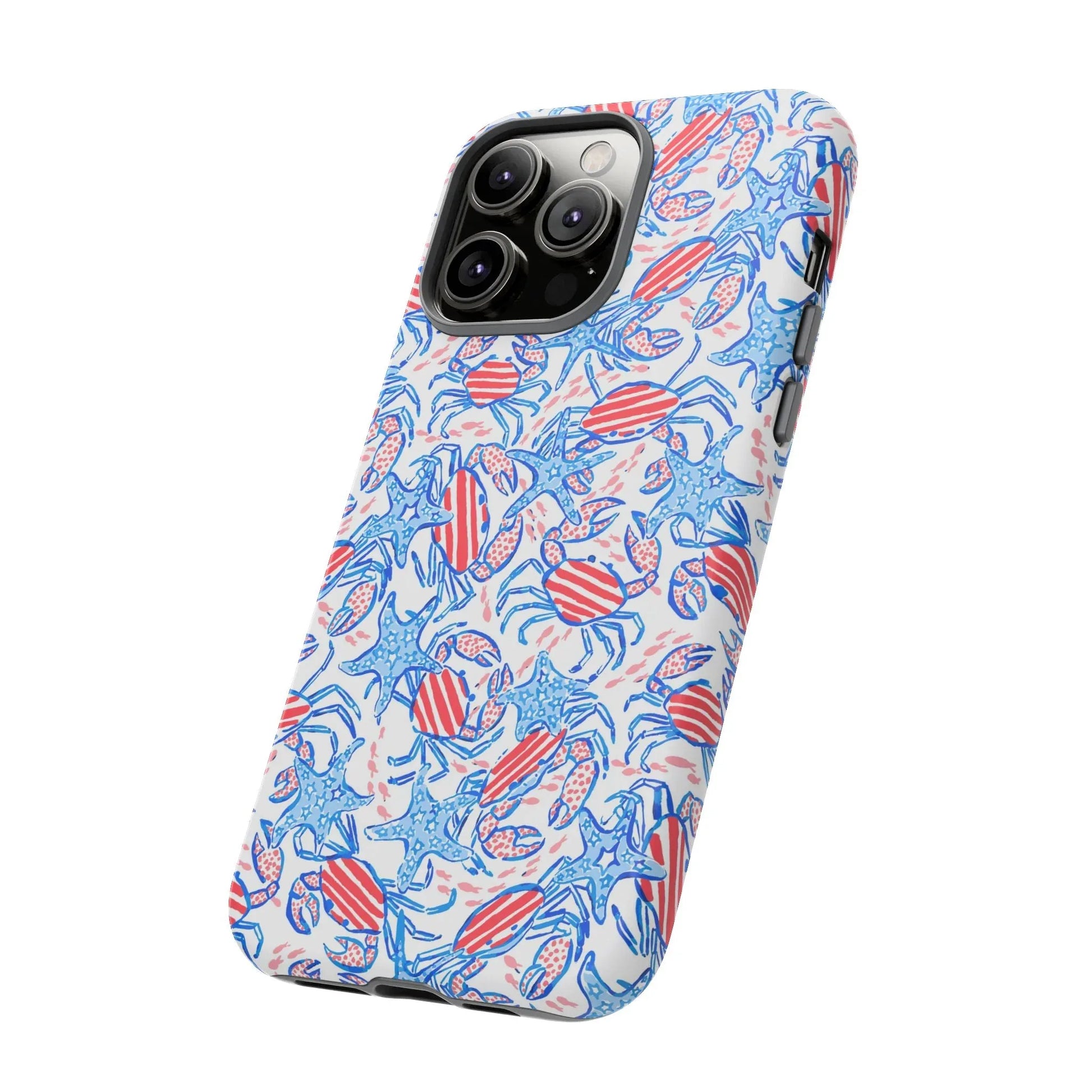 Patriotic Crab & Seashell iPhone Case - Phone