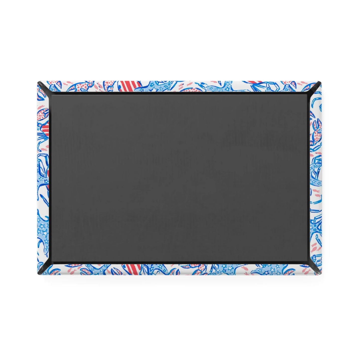 Patriotic Crab & Seashell Magnet - 1 pc / 2’’ x 3’’ / Rectangle - Home Decor