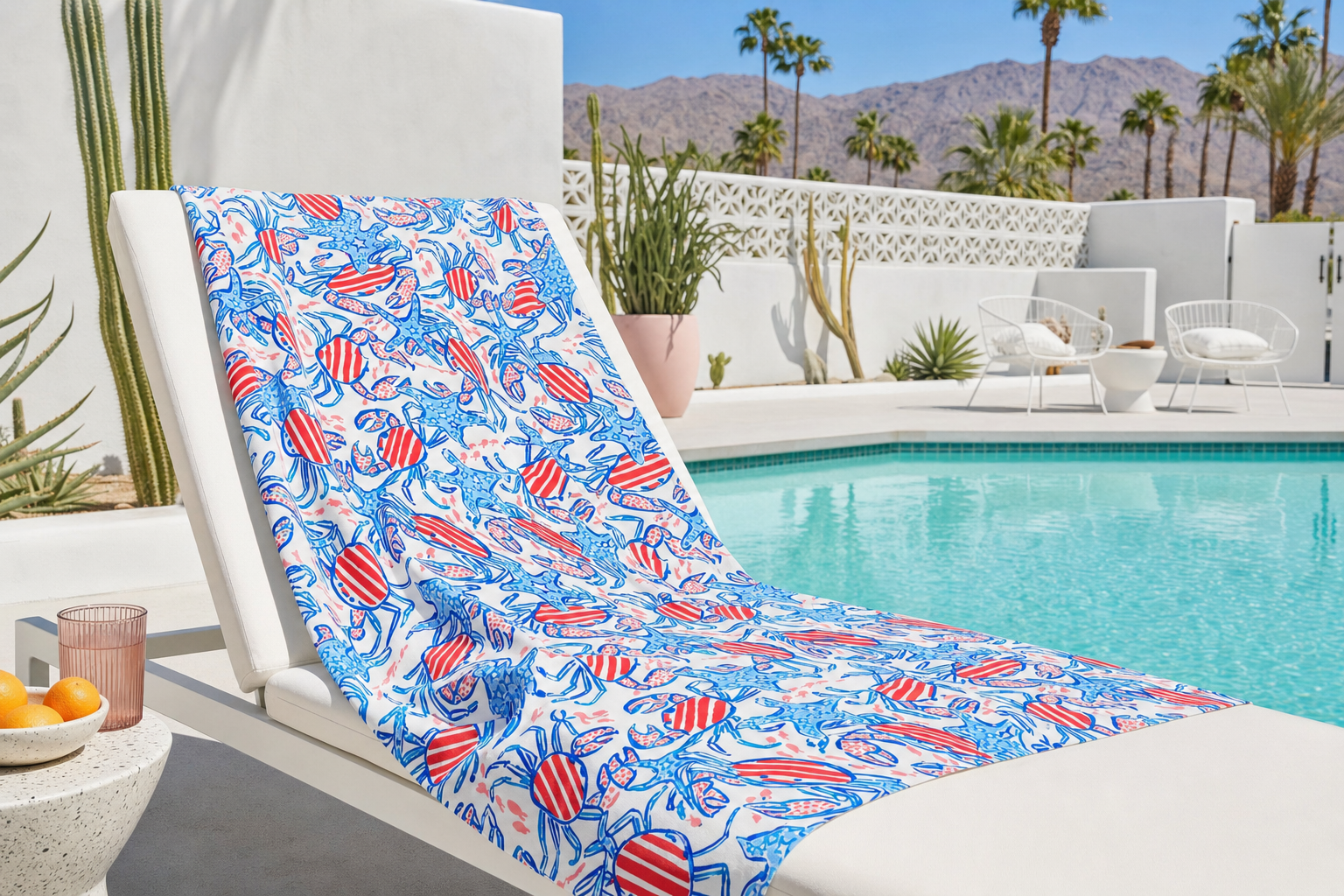 Patriotic Crab & Seashell Towel – RELLE Fashion & Lifestyle – Product Image