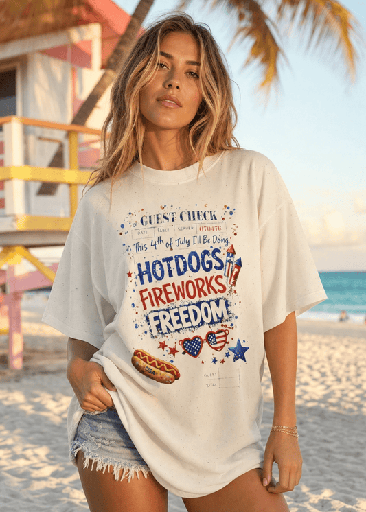 Patriotic Guest Check T-Shirt – RELLE Fashion & Lifestyle – Product Image