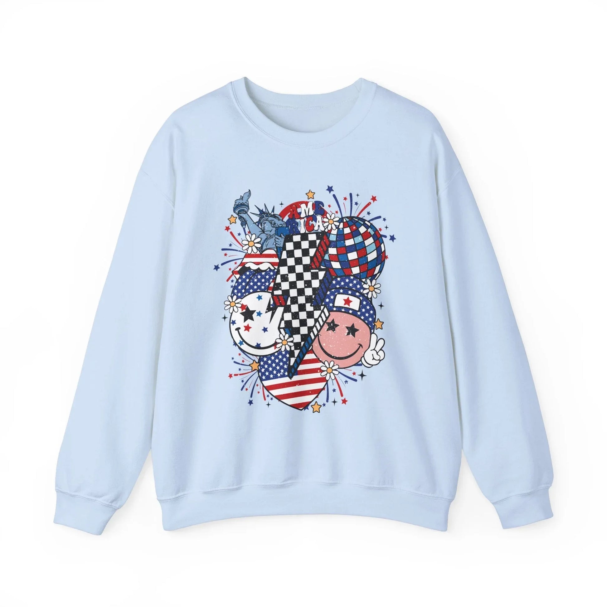 Peace & Liberty Sweatshirt | Unisex - Light Blue / S