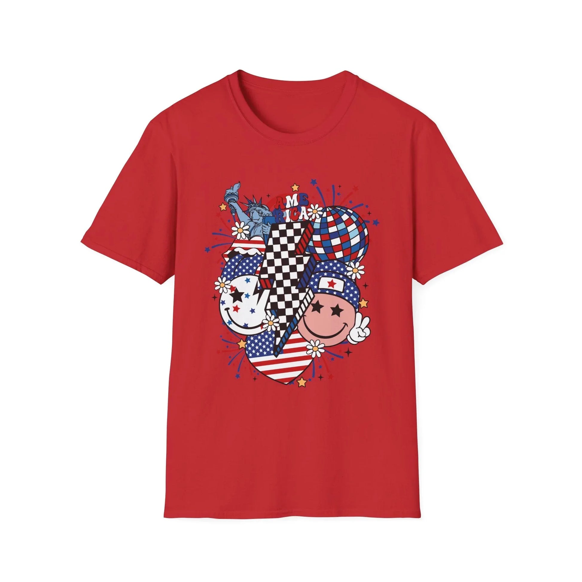 Peace & Liberty T-Shirt | Unisex - XS / Red