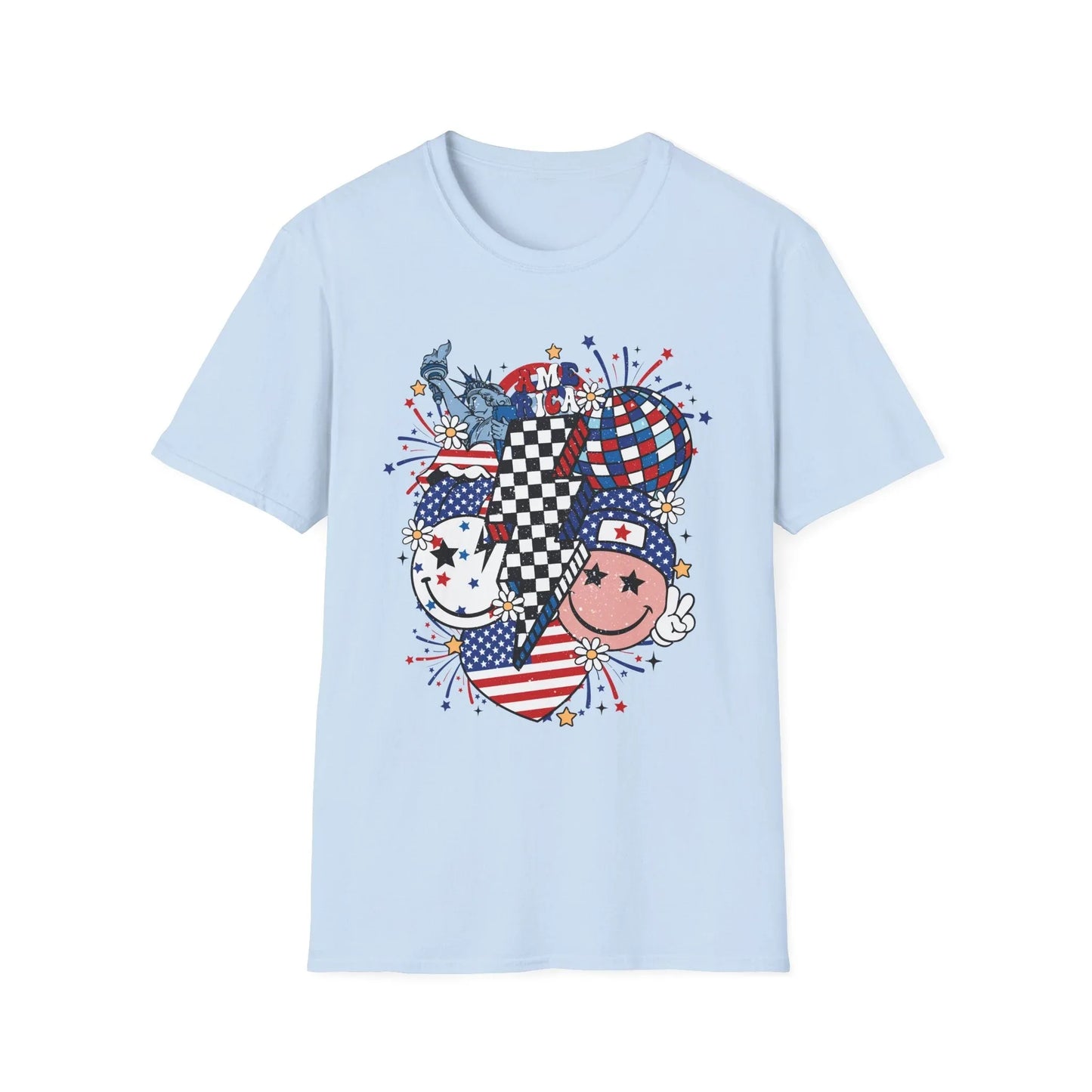 Peace & Liberty T-Shirt | Unisex - S / Light Blue