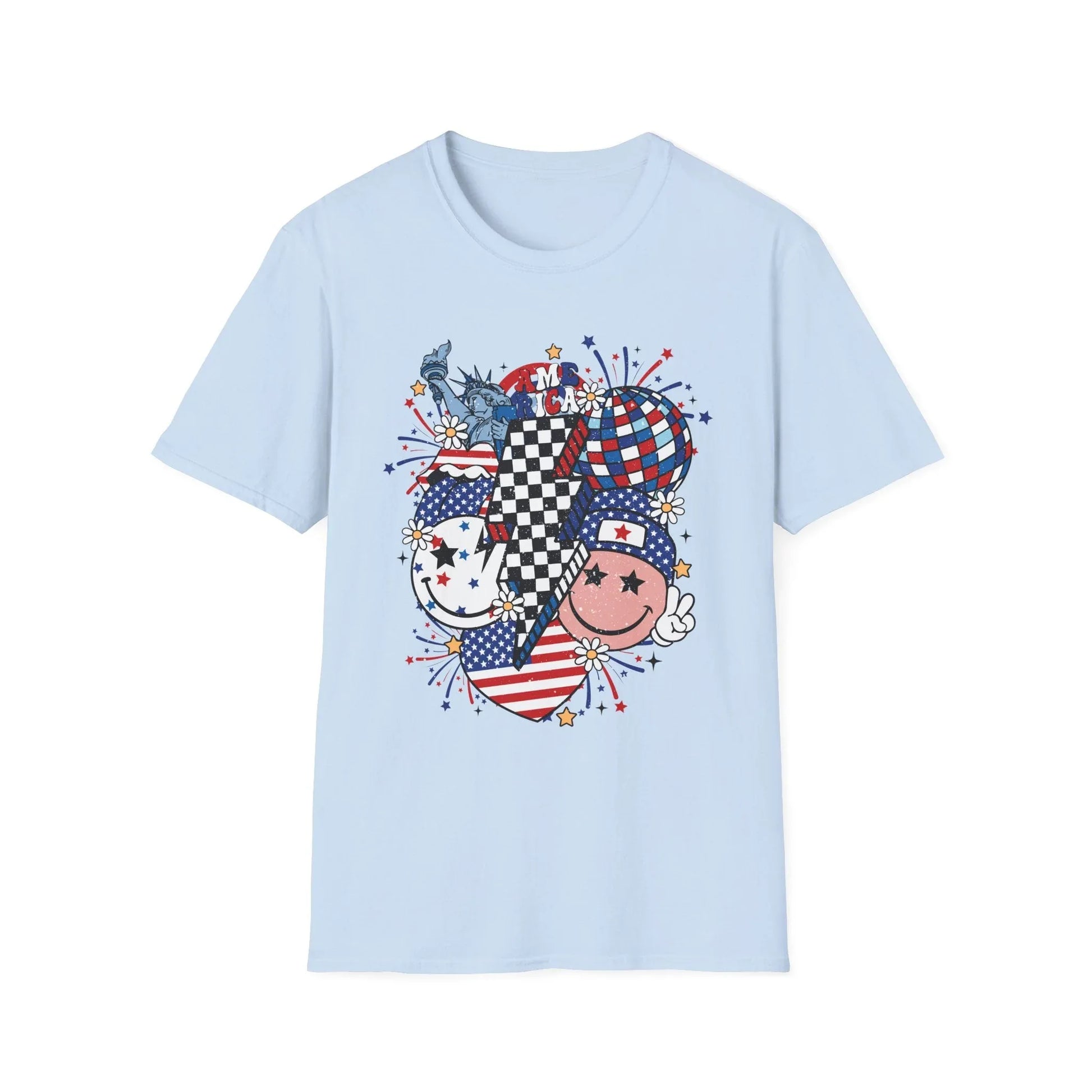 Peace & Liberty T-Shirt | Unisex - S / Light Blue