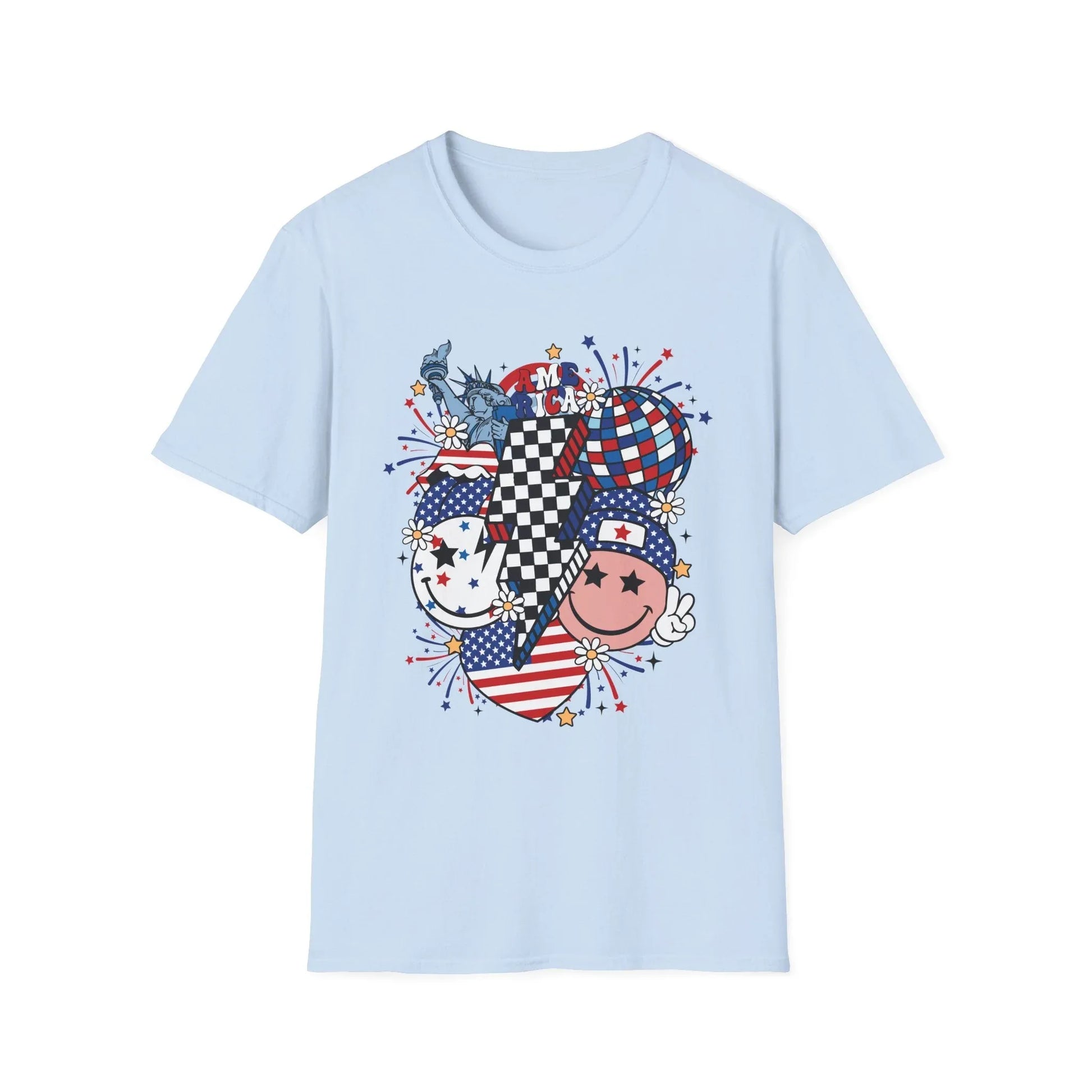 Peace & Liberty T-Shirt | Unisex - S / Light Blue