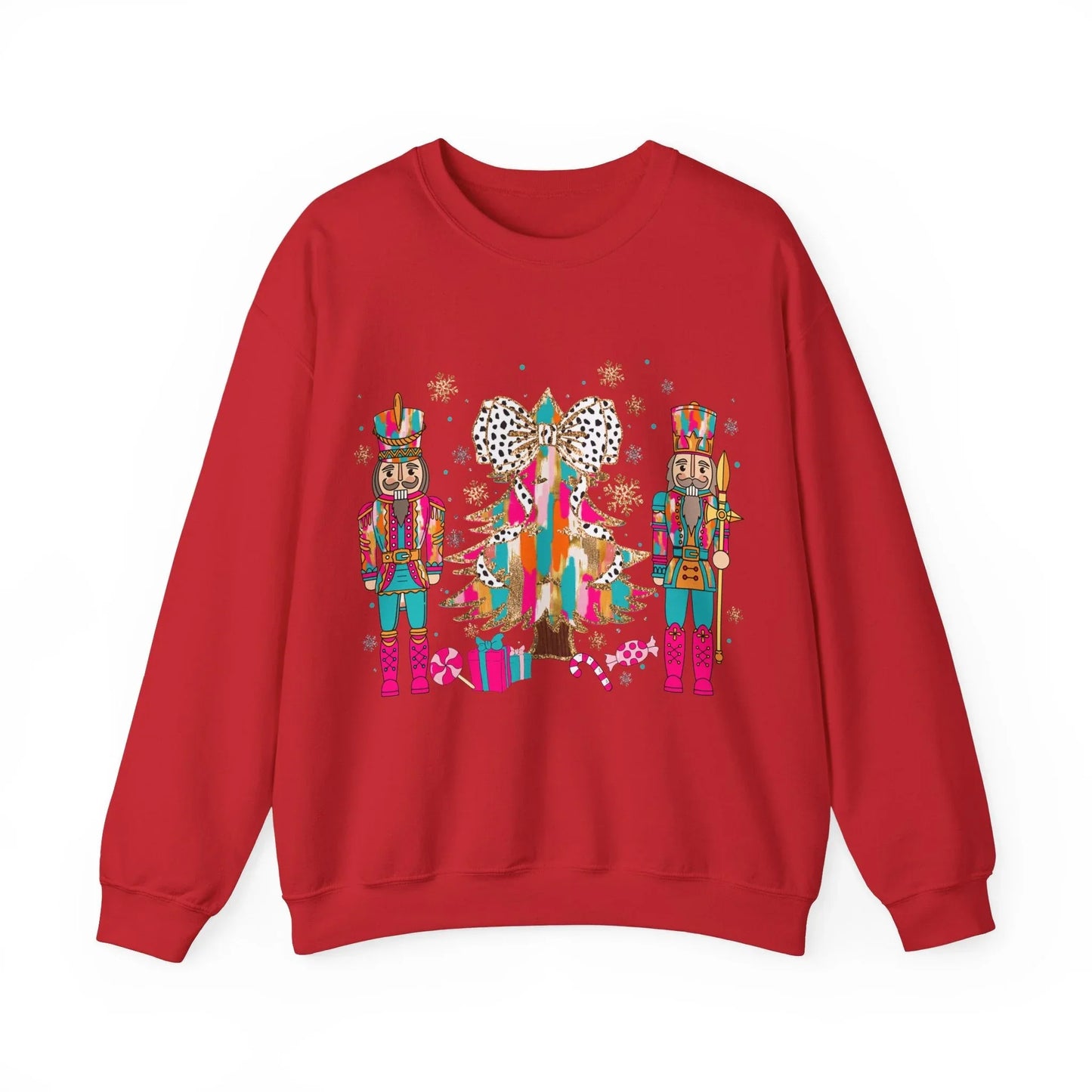 Pink Christmas Sweatshirt - S / Red