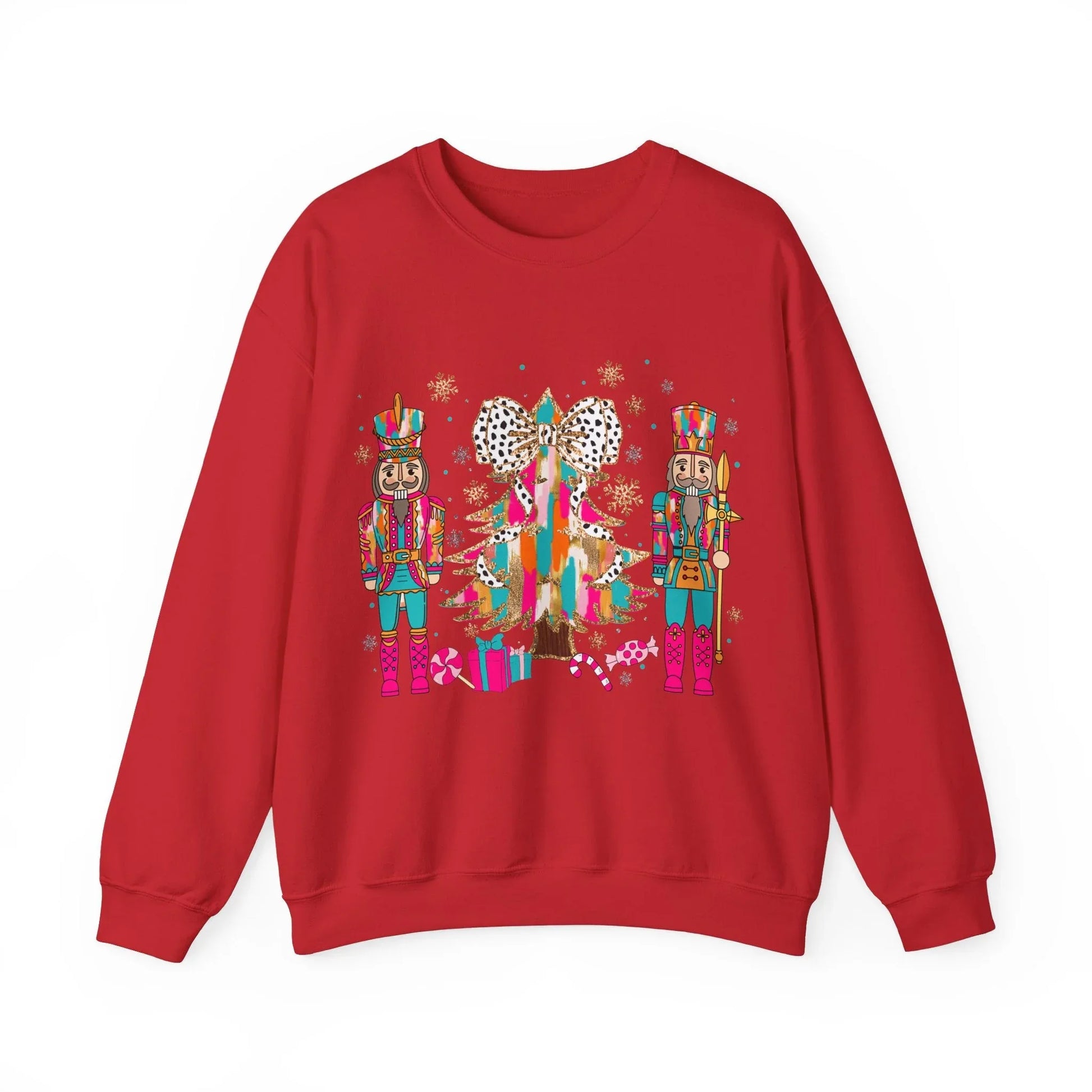 Pink Christmas Sweatshirt - S / Red
