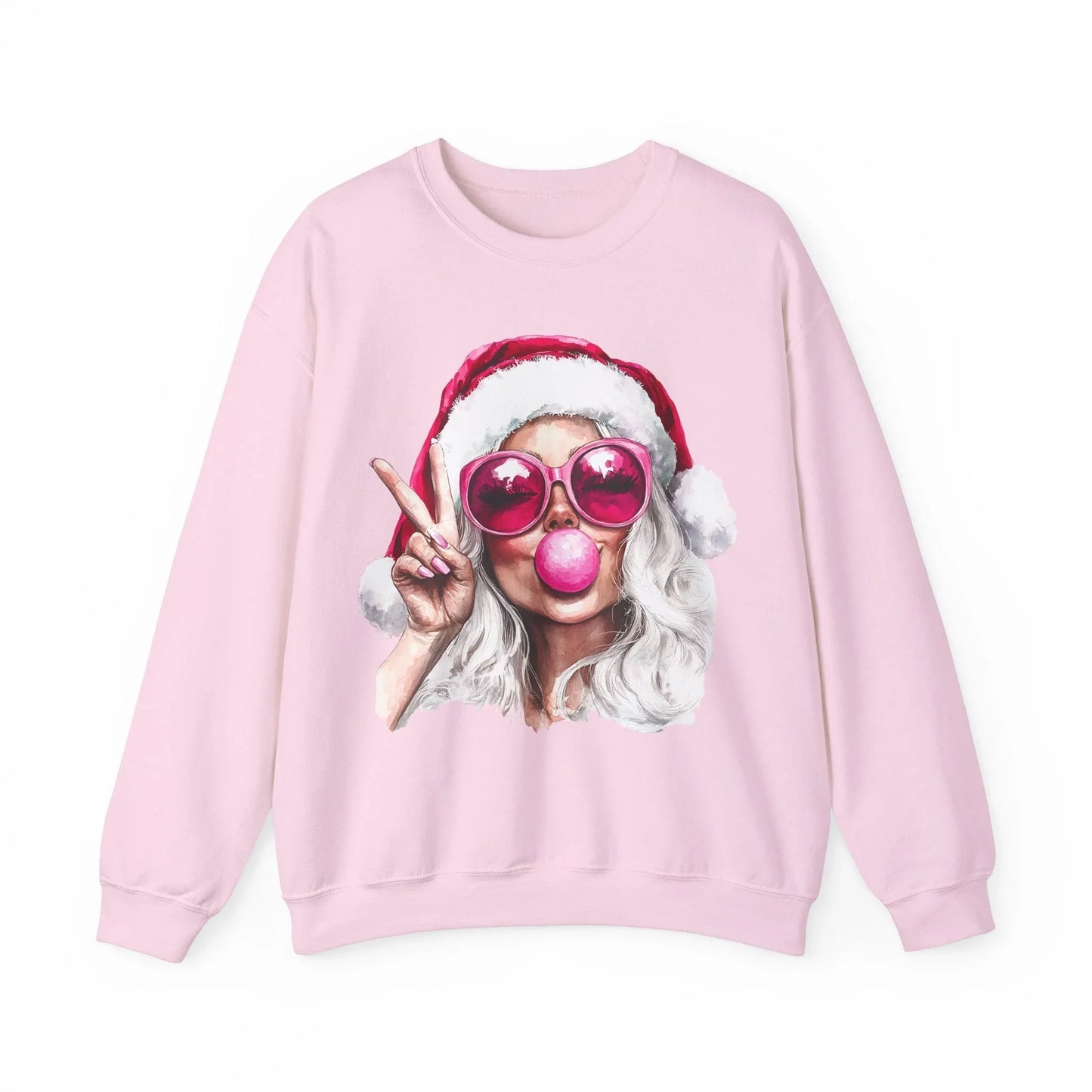 Pink Christmas Sweatshirt - S / Light