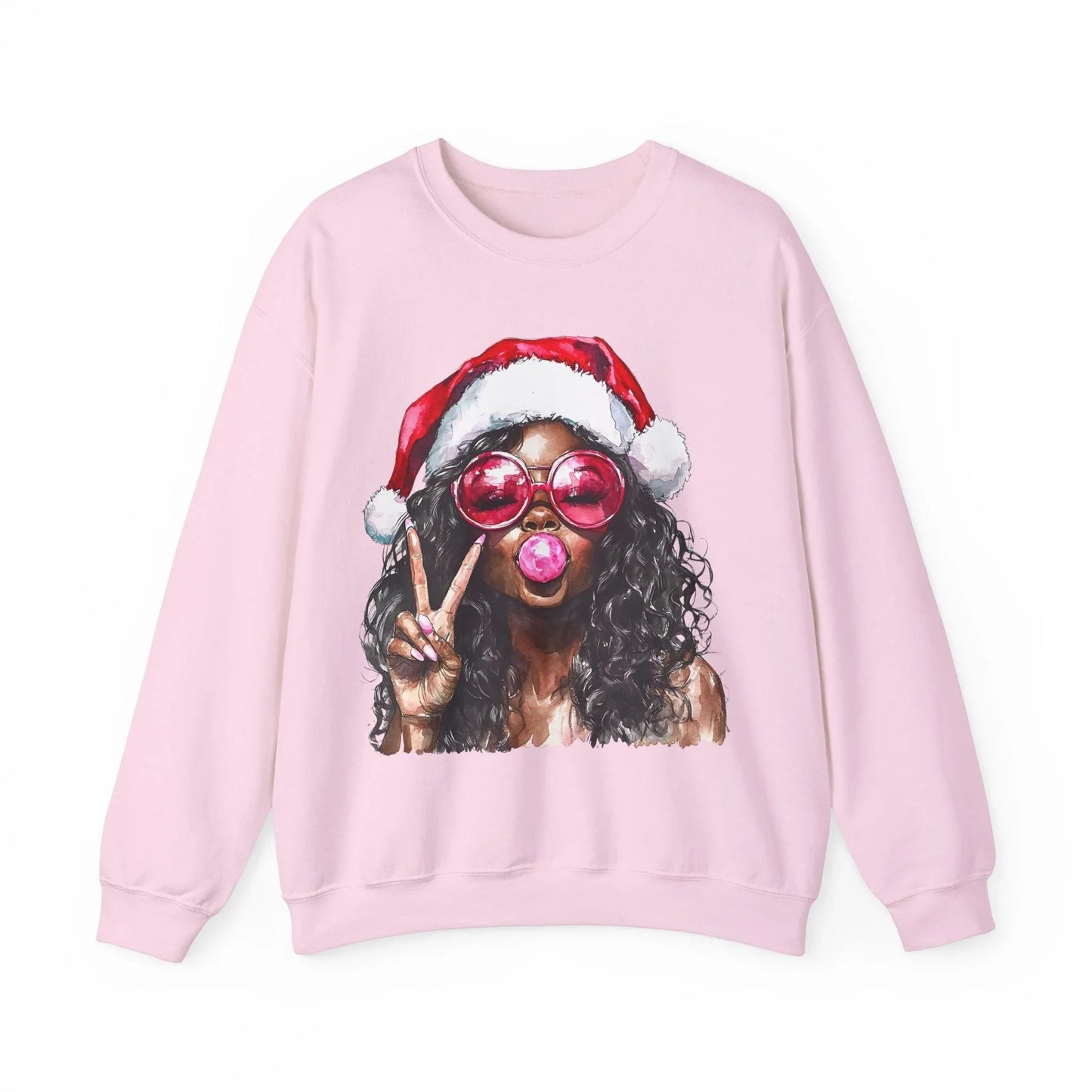 Pink Christmas Sweatshirt - S / Light