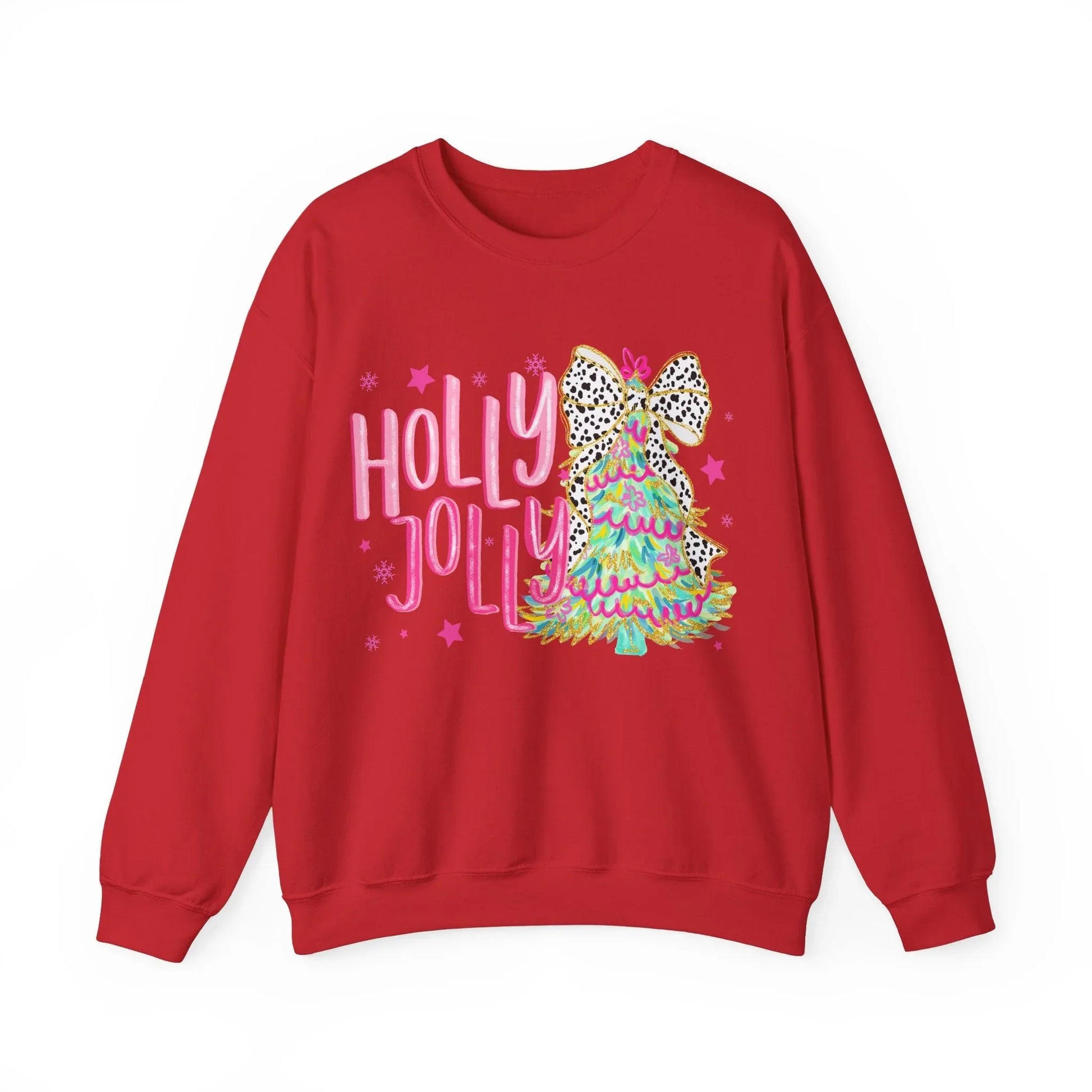 Pink Christmas Sweatshirt - S / Red