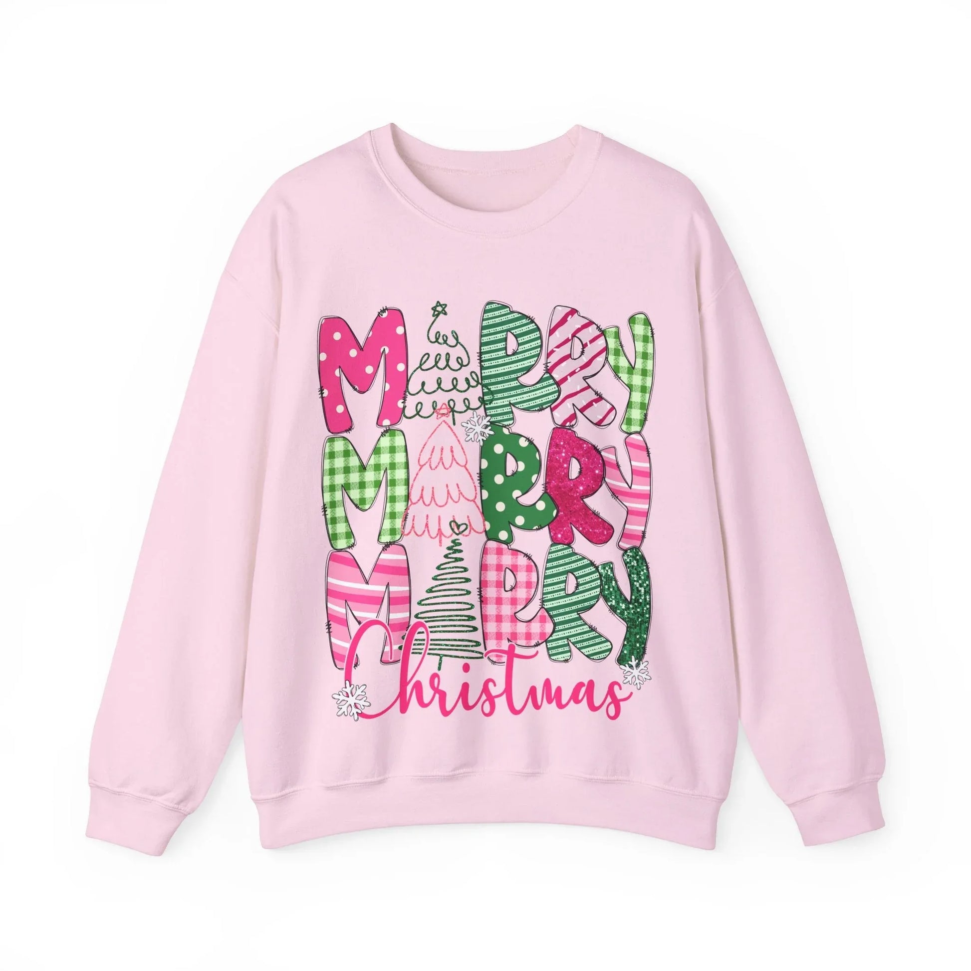 Pink Christmas Sweatshirt - S / Light